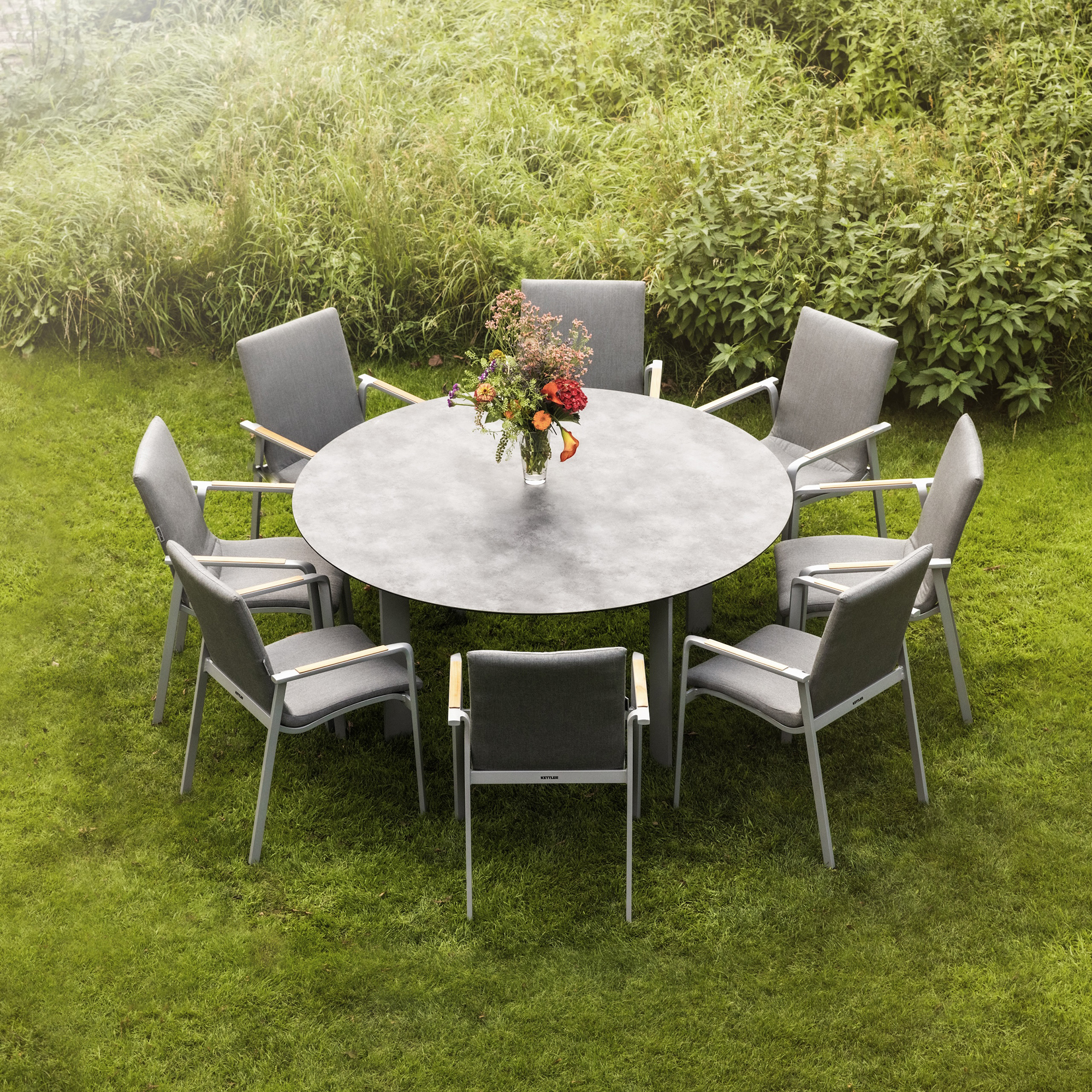 Blat stołu 140 cm HPL antracytowy KETTLER 0104230-7200