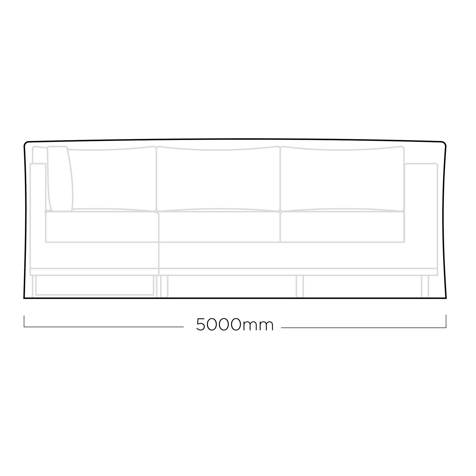 Abdeckhaube Modular 326 x 500 cm KETTLER 0104850-400 