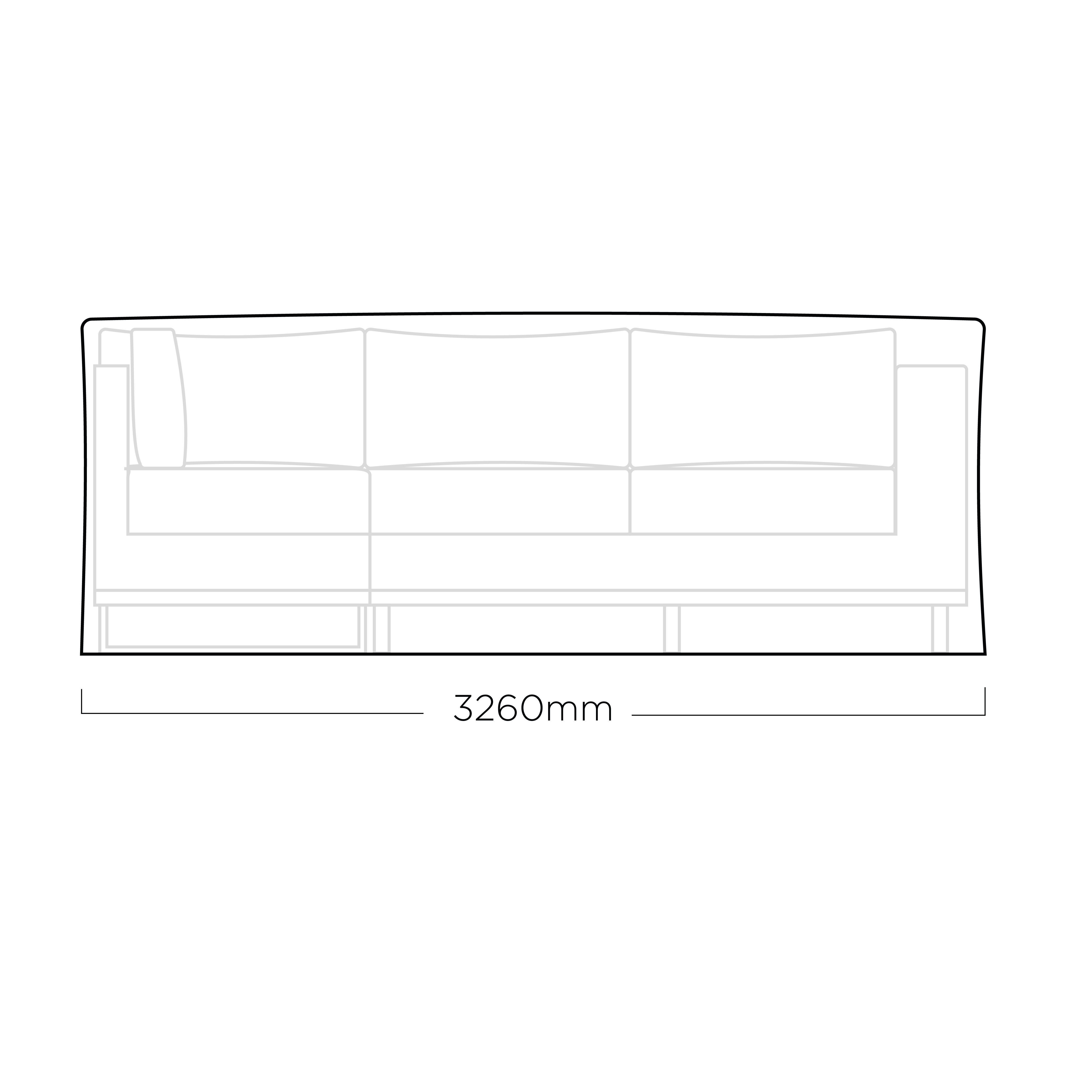 Ochranná plachta na modulárny nábytok 326 x 326 x 91 cm KETTLER 0104850-300