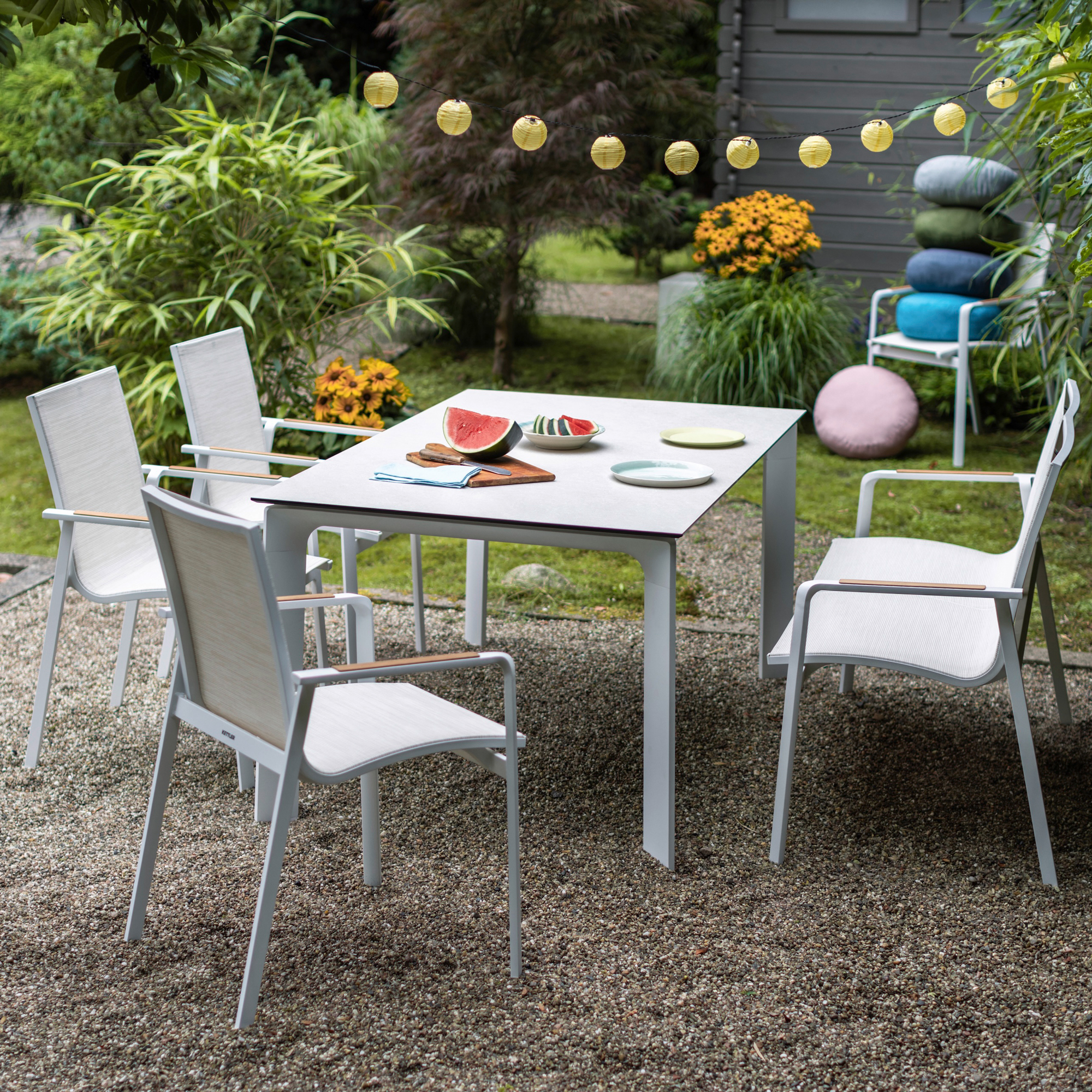 Stelaż stołu Diamond 160 x 95 cm srebrny KETTLER 0103921-0010