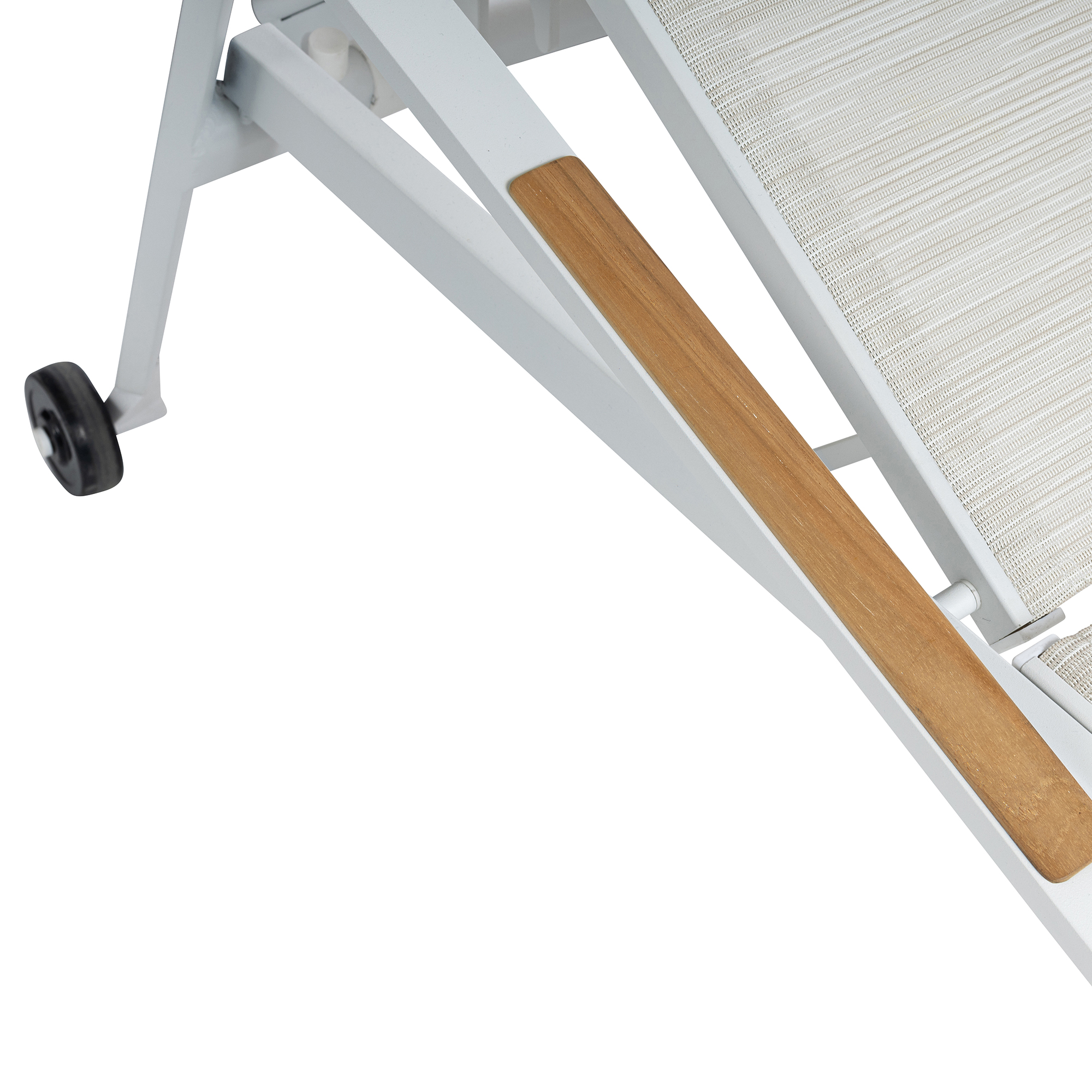 Polohovací zahradní lehátko Diamond White-Beige KETTLER 0103914-5800
