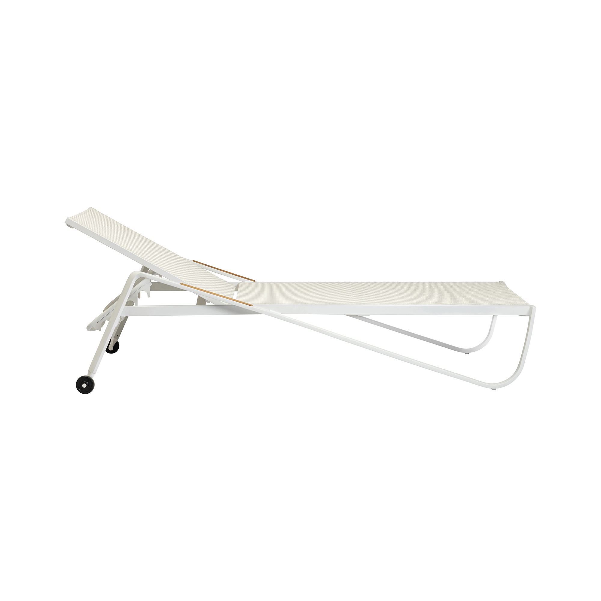 Polohovací zahradní lehátko Diamond White-Beige KETTLER 0103914-5800