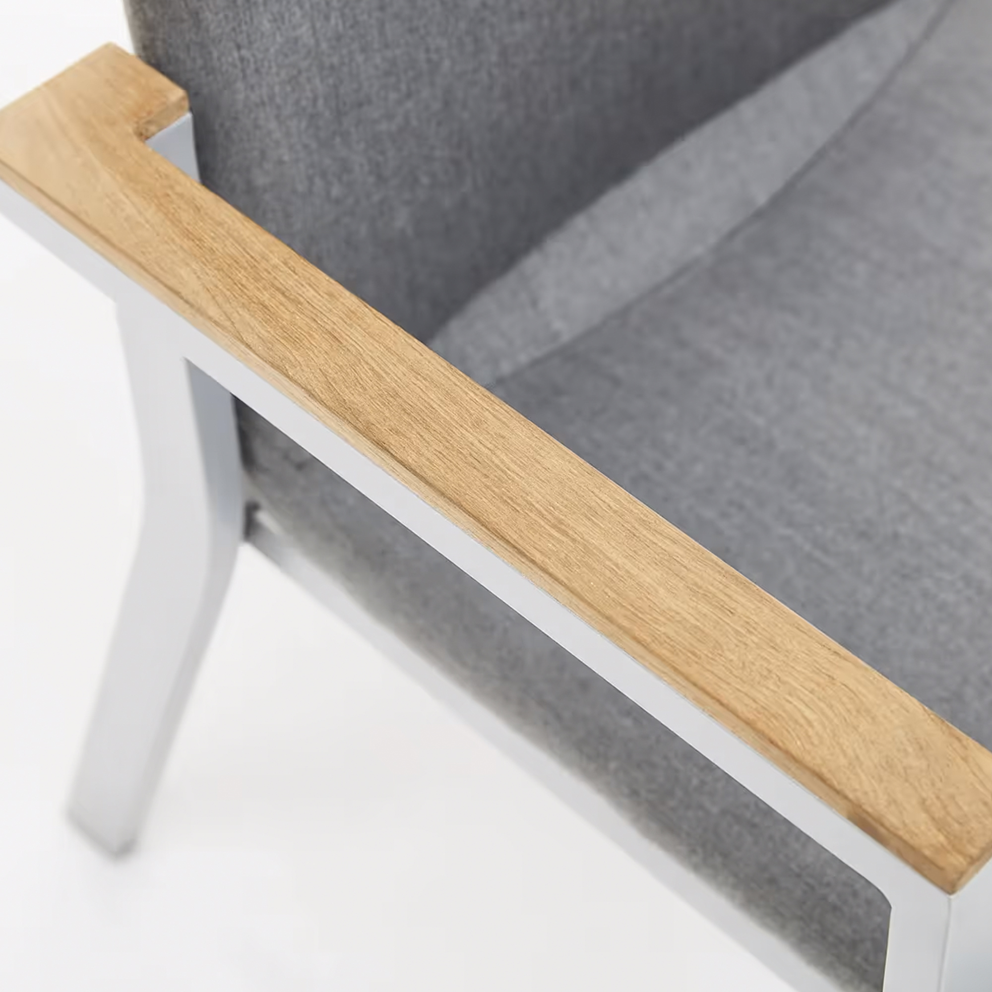 Zahradní hliníková židle Rasmus Silver Teak KETTLER 0106502-7110