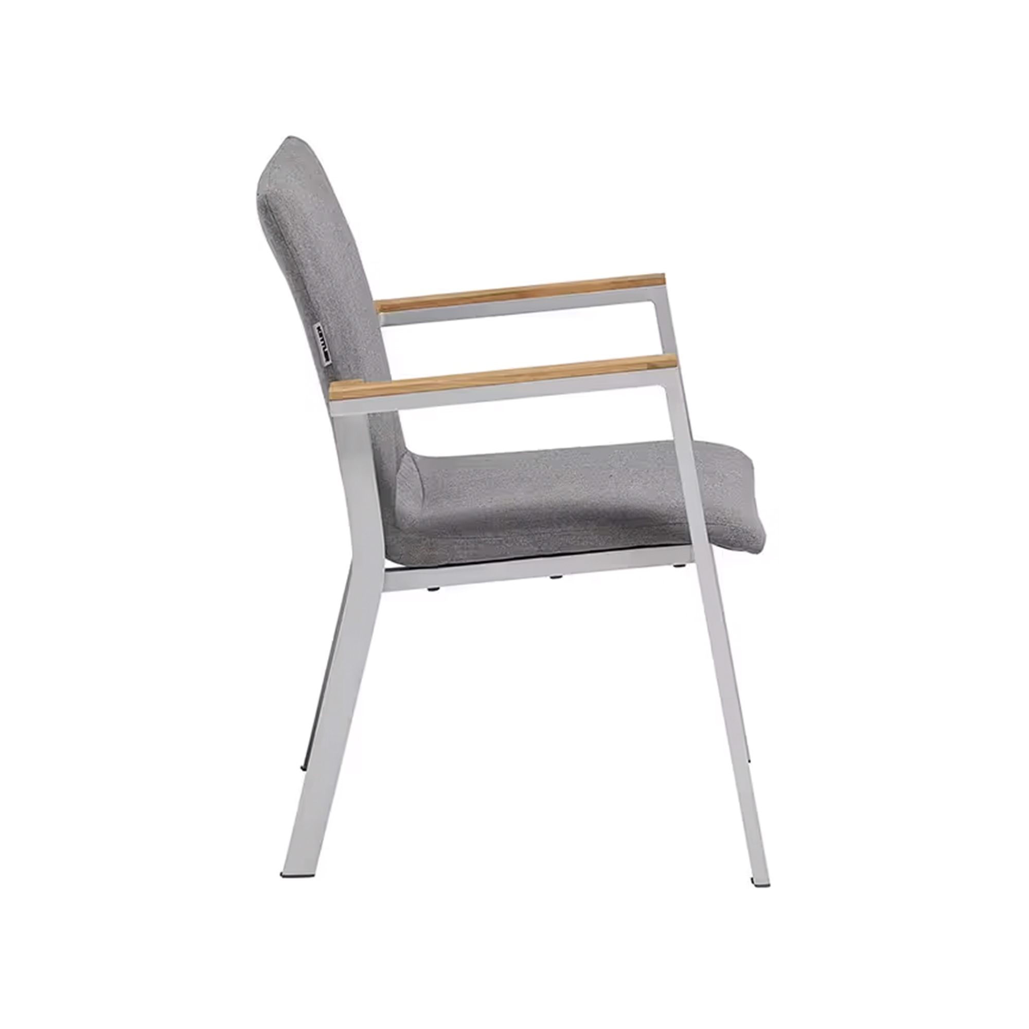 Zahradní hliníková židle Rasmus Silver Teak KETTLER 0106502-7110