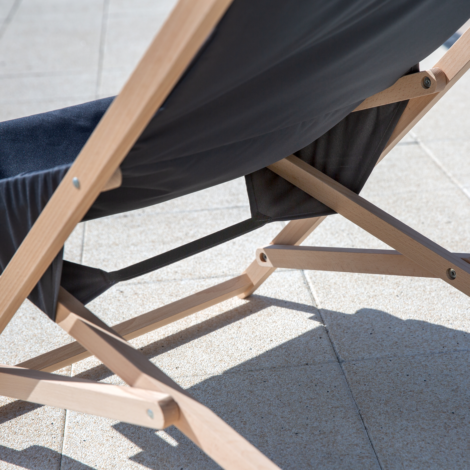 Sdraio da giardino in legno Gozo Premium antracite PATIO