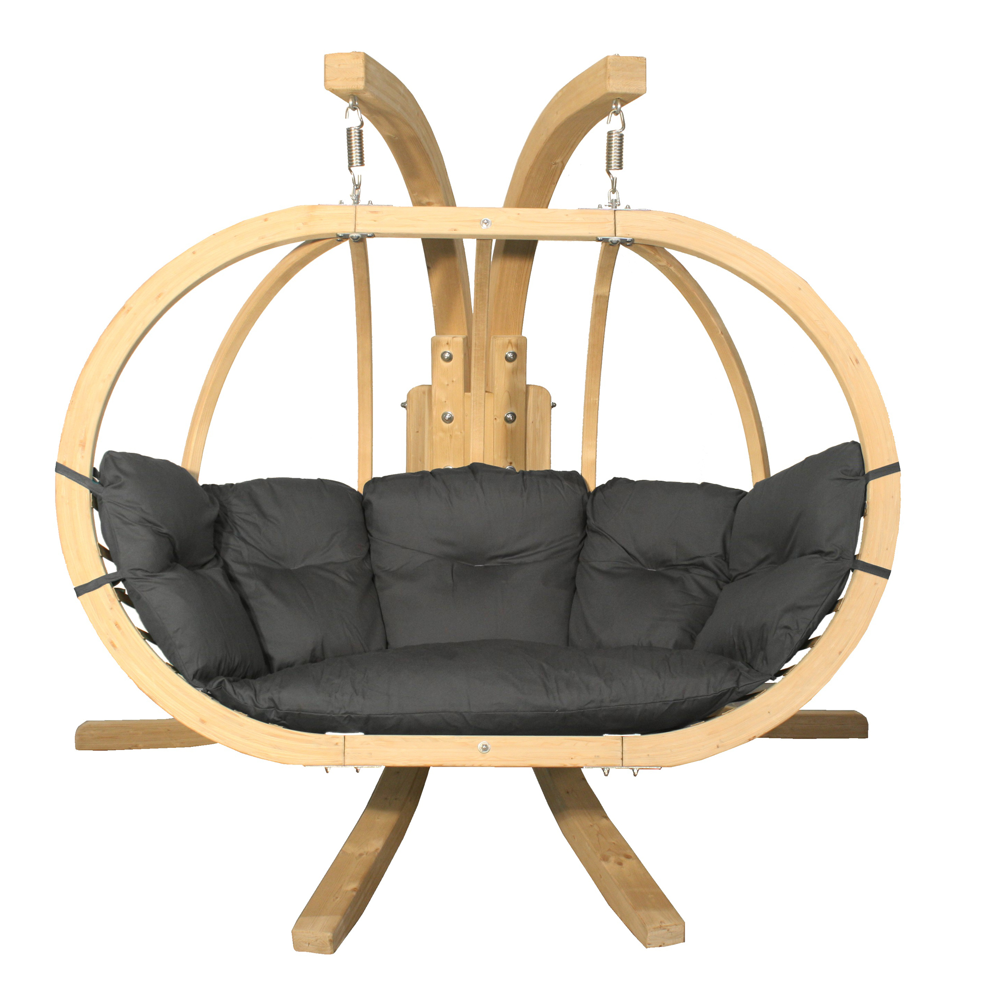Závesné kreslo Swing Pod Grafit XL so stojanom CZILLO