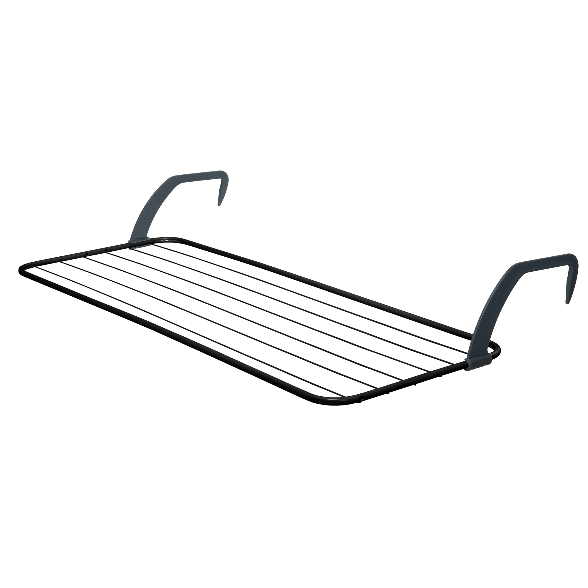 Závěsný černý sušák na prádlo S100 109 x 43 cm VELKEA