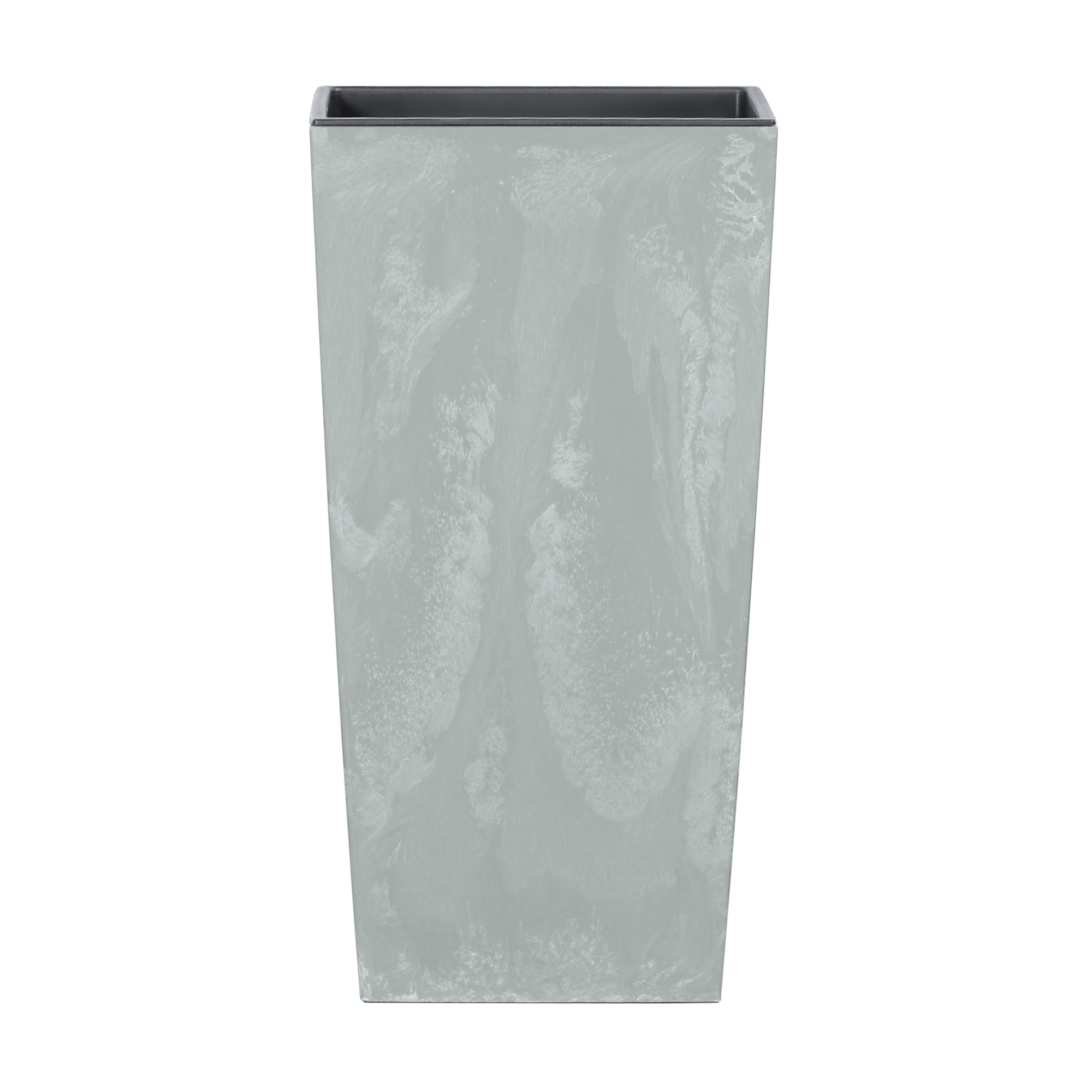 Pflanzkübel inkl. Einsatz Urbi Square Beton Effect 26,5 x 26,5 x 50 cm grau PROSPERPLAST