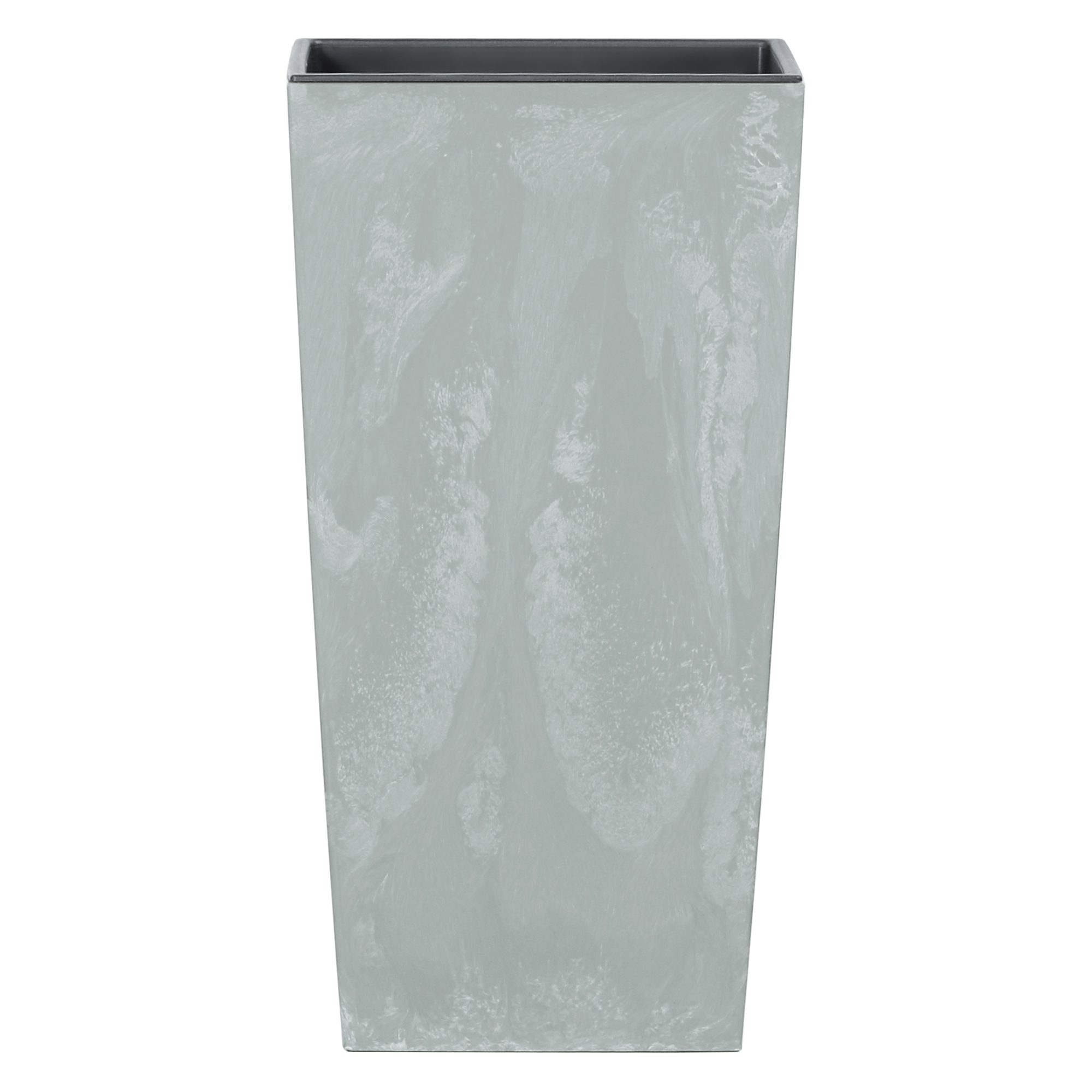 Fioriera con inserto 40 x 40 x 75 cm Urbi Square Beton Effect grigia PROSPERPLAST