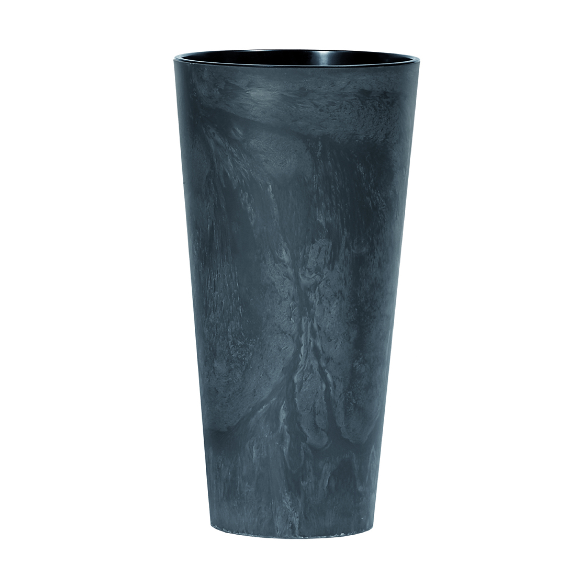 Blumentopf hoch Tubus Slim Betonoptik 57 cm anthrazit PROSPERPLAST