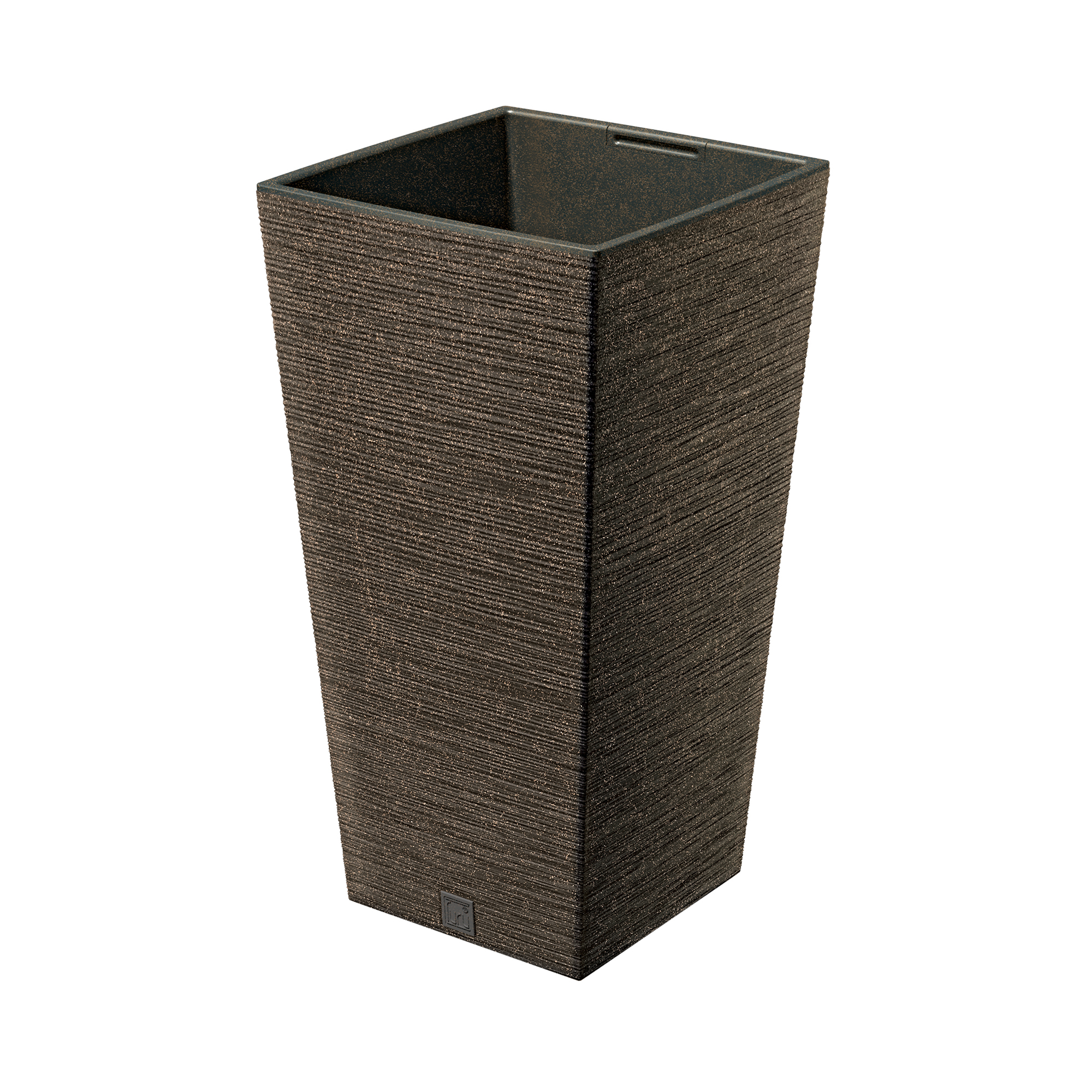Pflanzkübel quadratisch Furu Square Eco Wood 45 cm braun PROSPERPLAST