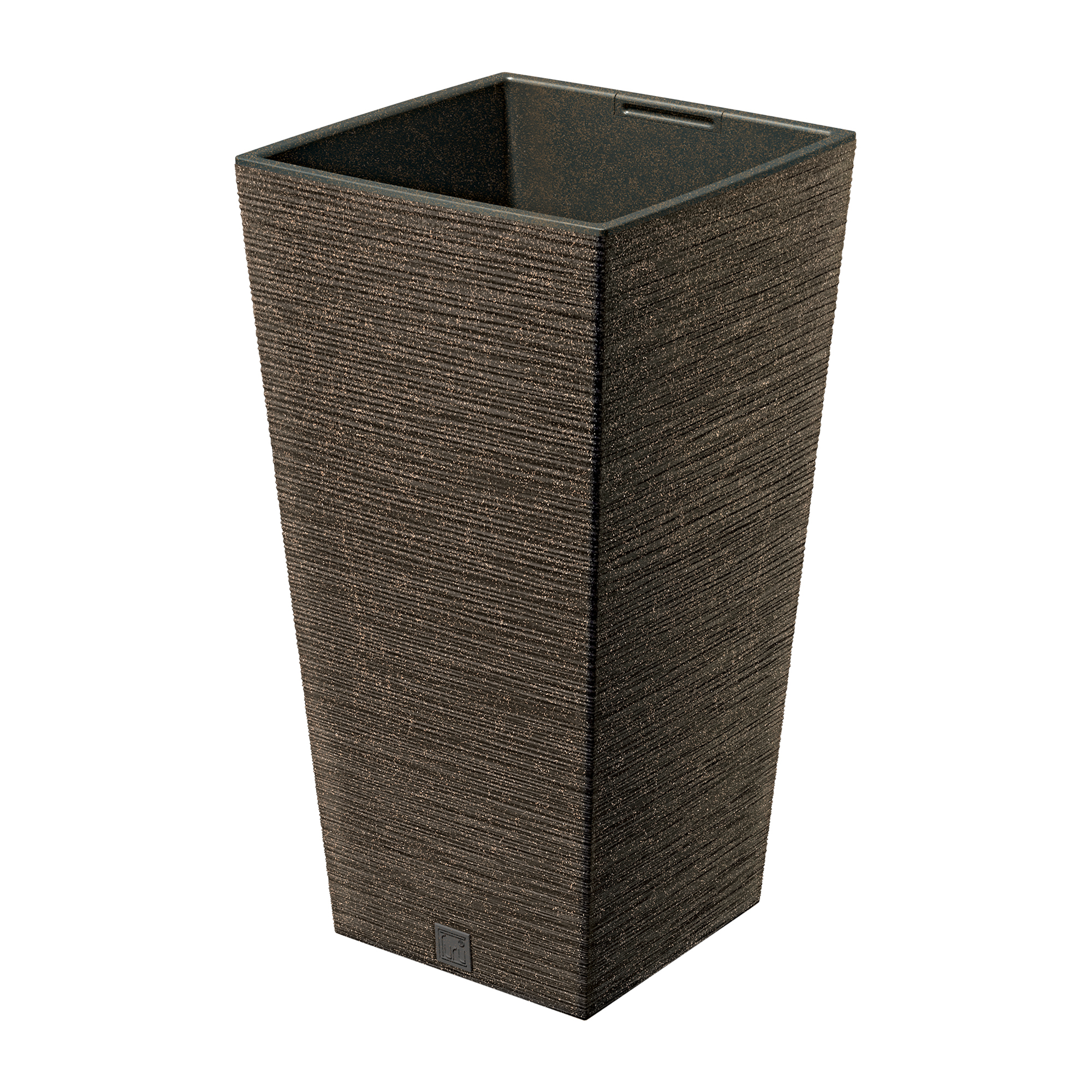 Pflanzkübel quadratisch Furu Square Eco Wood 50 cm braun PROSPERPLAST