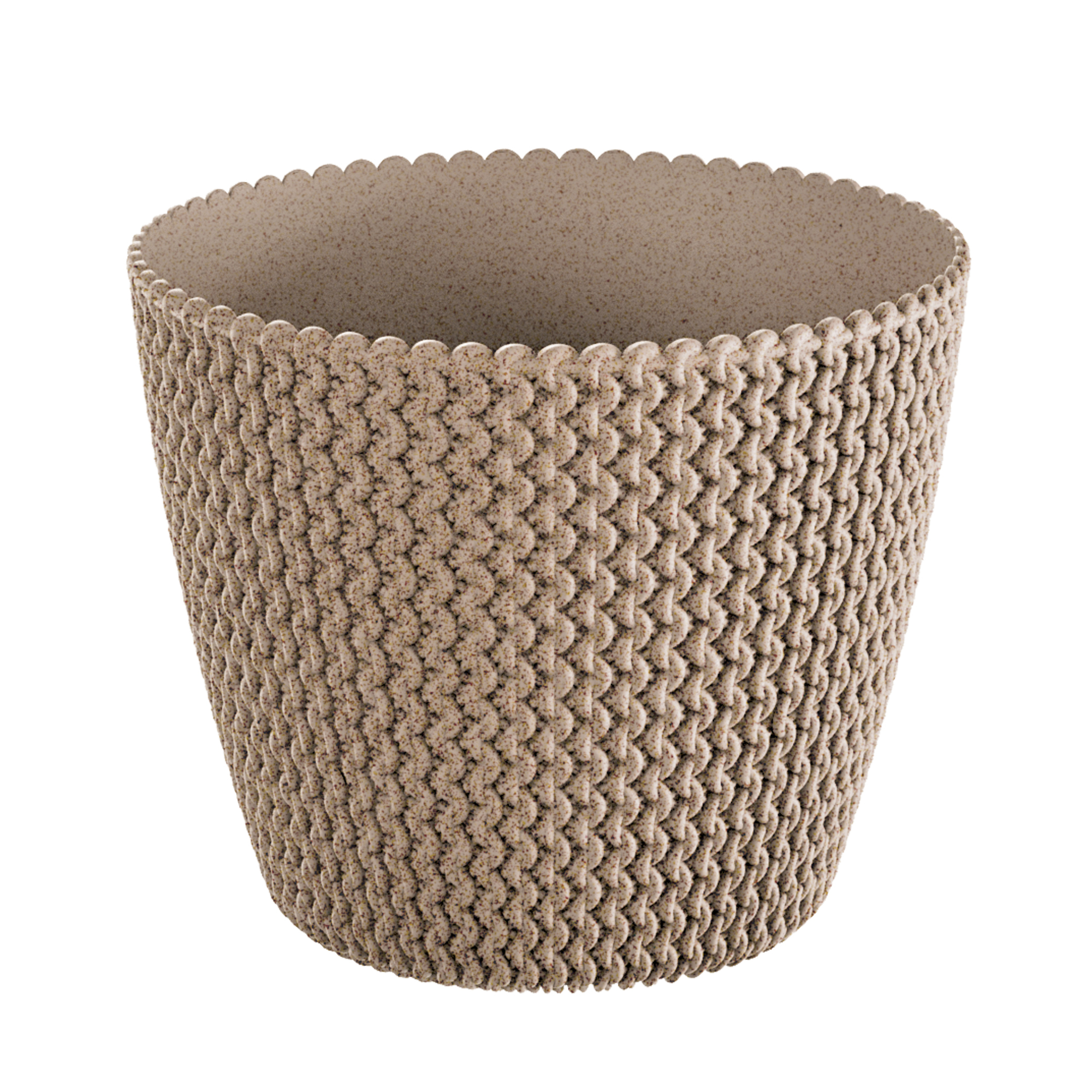 Dekorativer Übertopf Splofy Eco Wood 21,8 cm naturo PROSPERPLAST