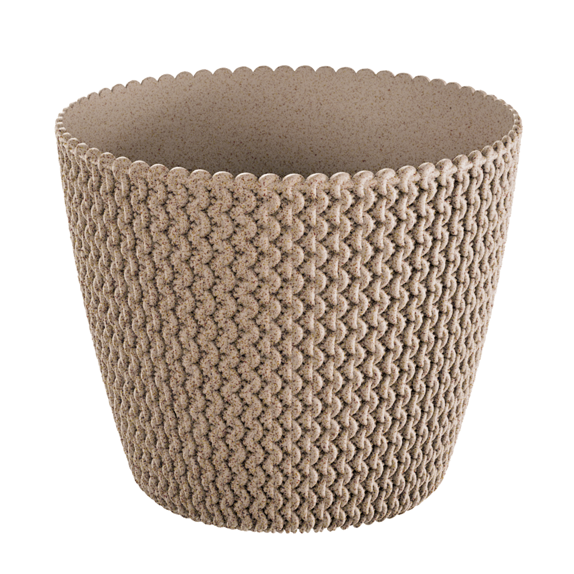 Plastový ozdobný obal na květináč Splofy Eco Wood Naturo 25,9 cm PROSPERPLAST