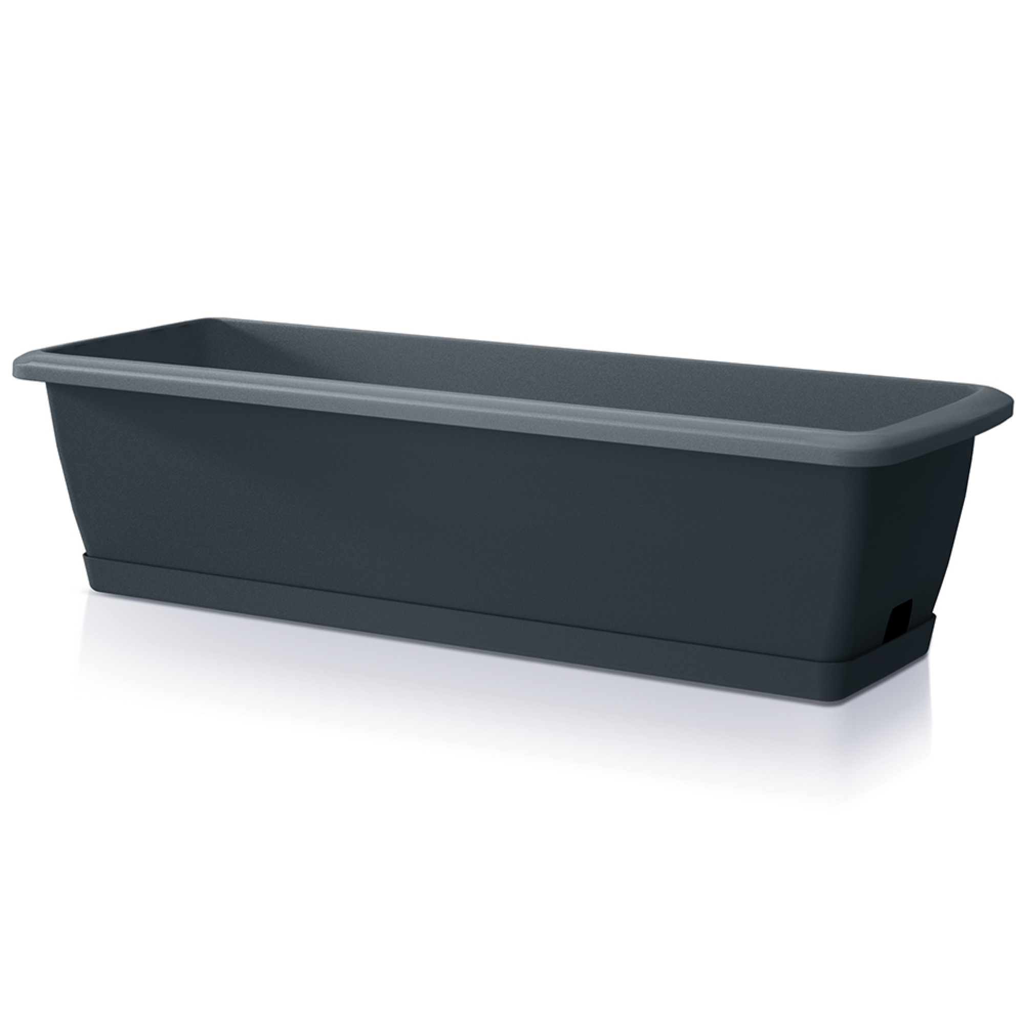 Hrantík na balkón s podstavcom Respana Easy Care Antracit 59 x 19 x 14 cm PROSPERPLAST