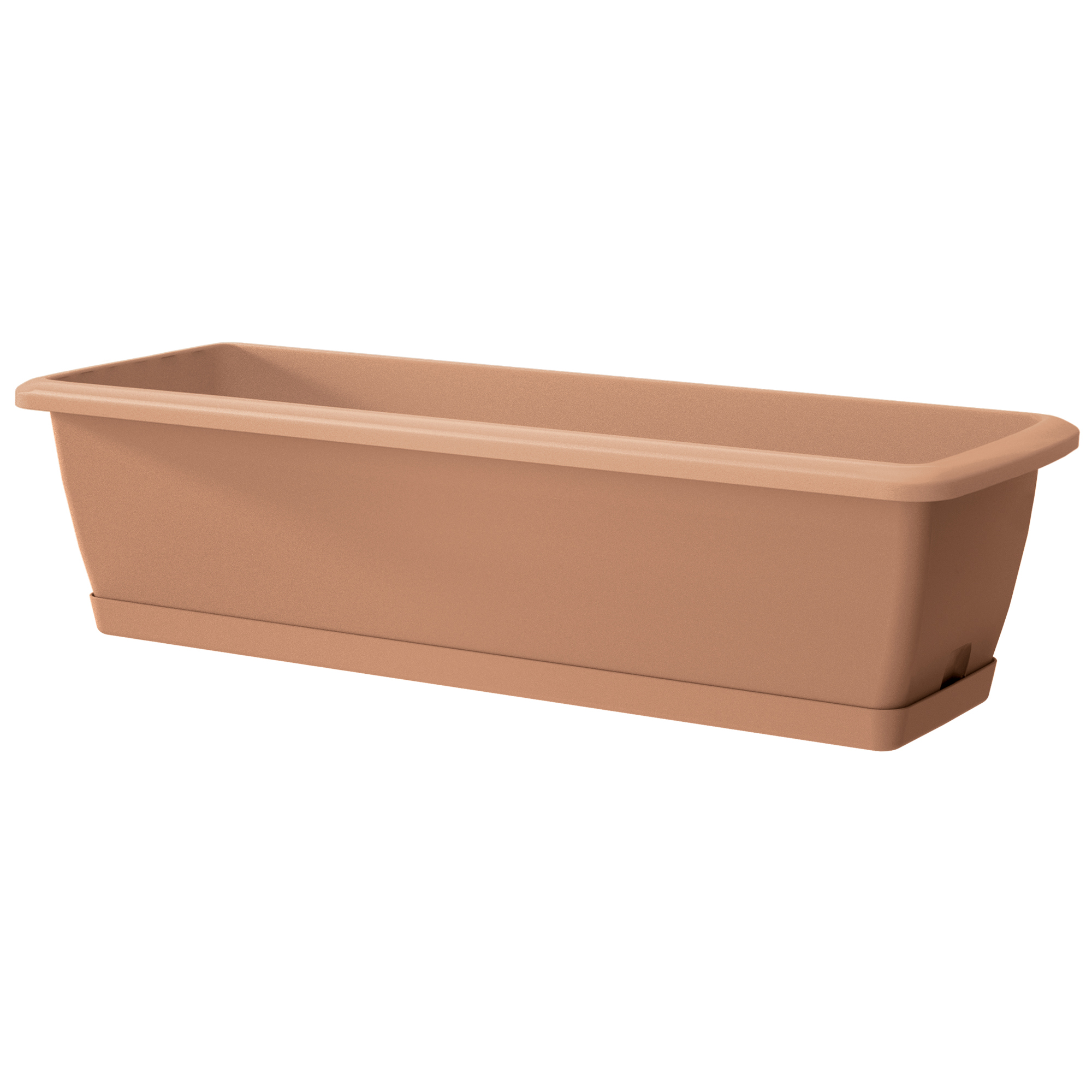 Truhlík na balkon s podstavcem Respana Easy Terracotta 59 x 19 x 14 cm PROSPERPLAST