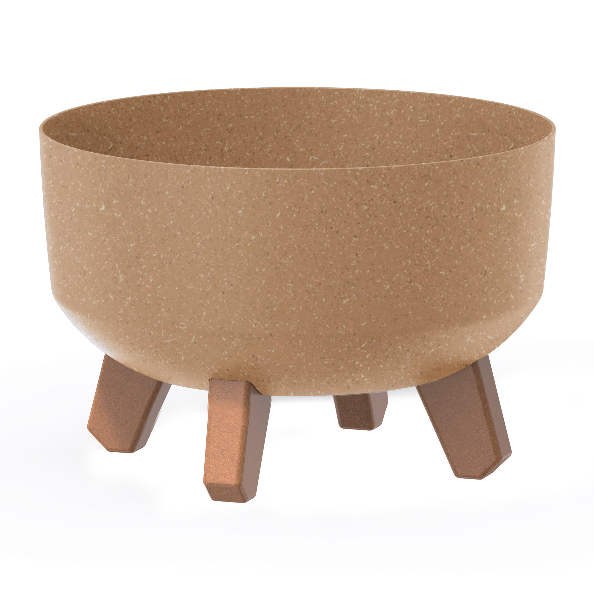 Pflanzkübel rund Gracia Low Eco 24 cm naturo PROSPERPLAST