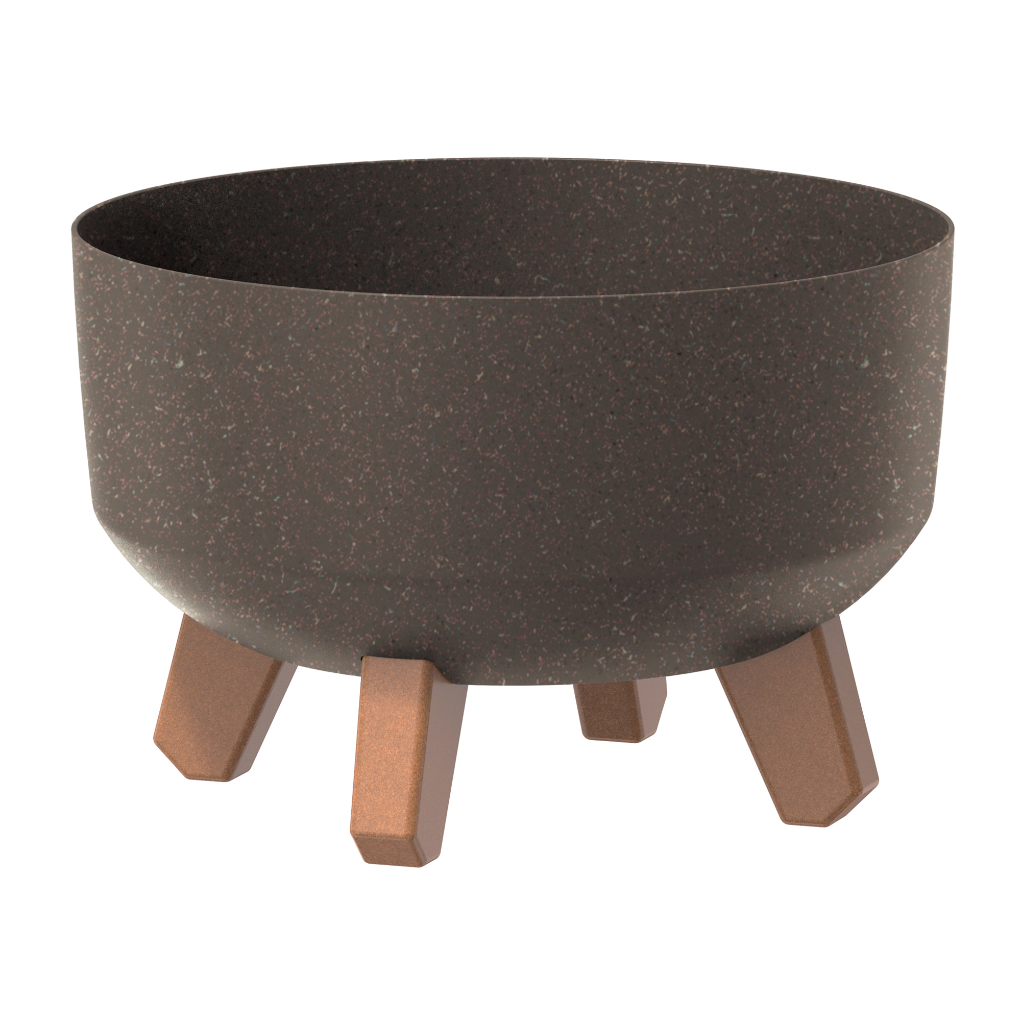 Pflanzkübel Gracia Low Eco 24 cm Kaffee PROSPERPLAST