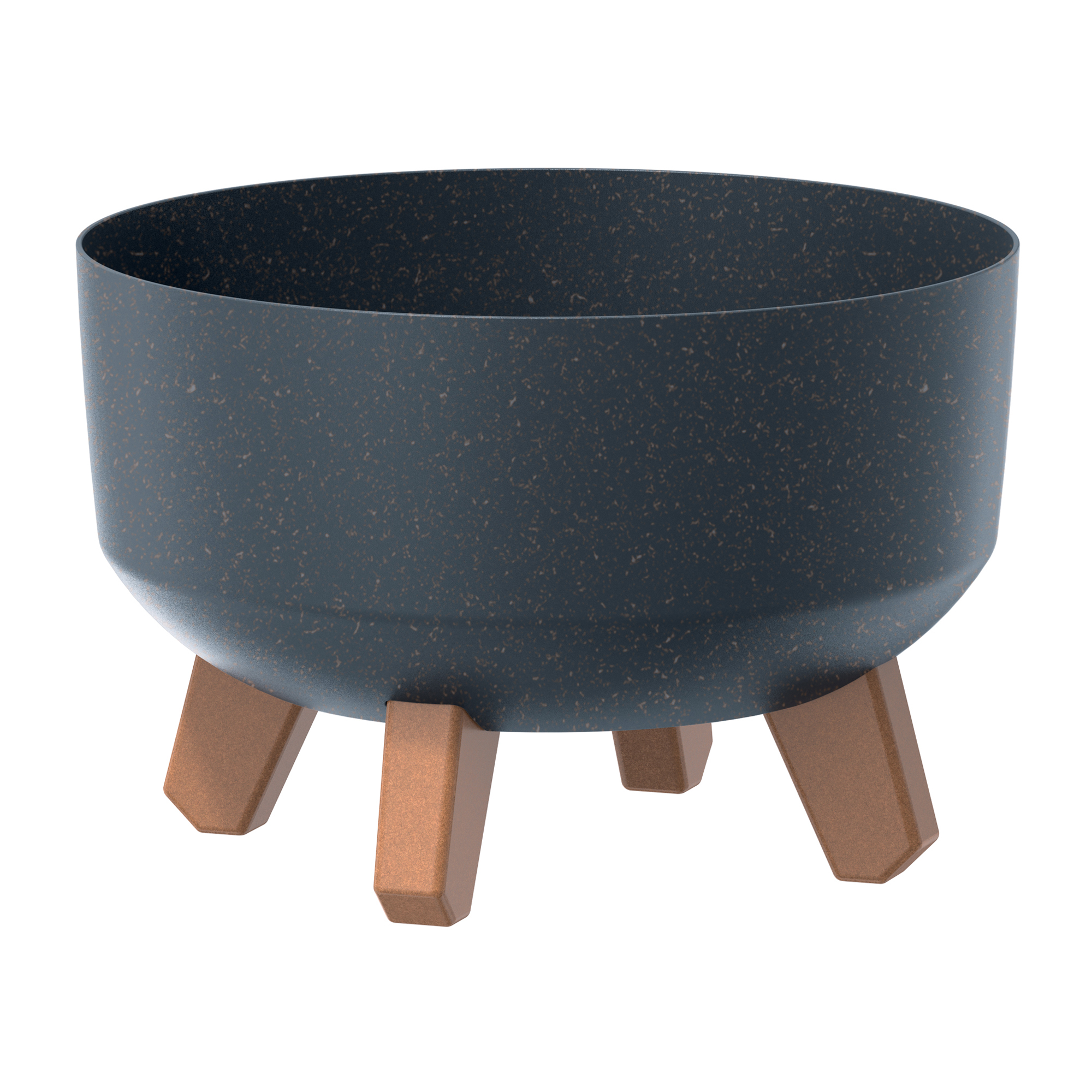Pflanzkübel rund Gracia Low Eco 24 cm Anthrazit PROSPERPLAST