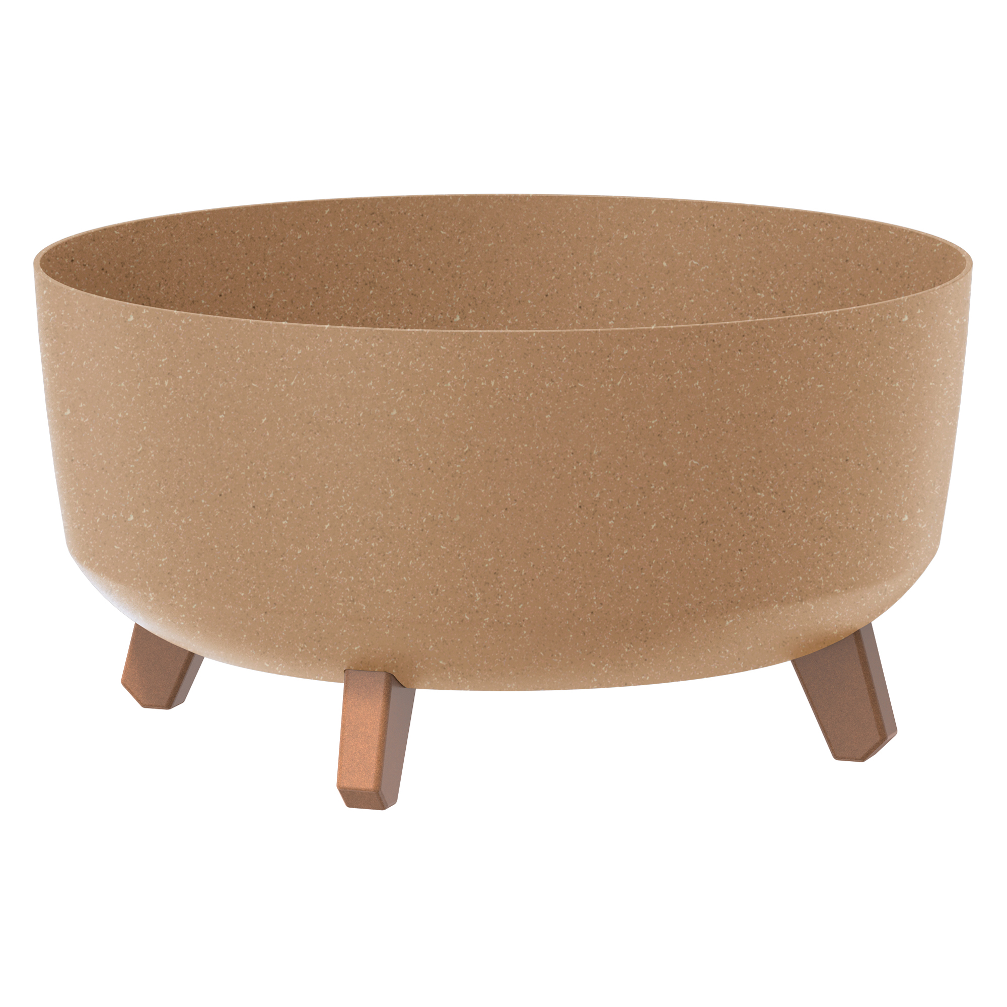 Pflanzkübel rund Gracia Low Eco 30 cm naturo PROSPERPLAST