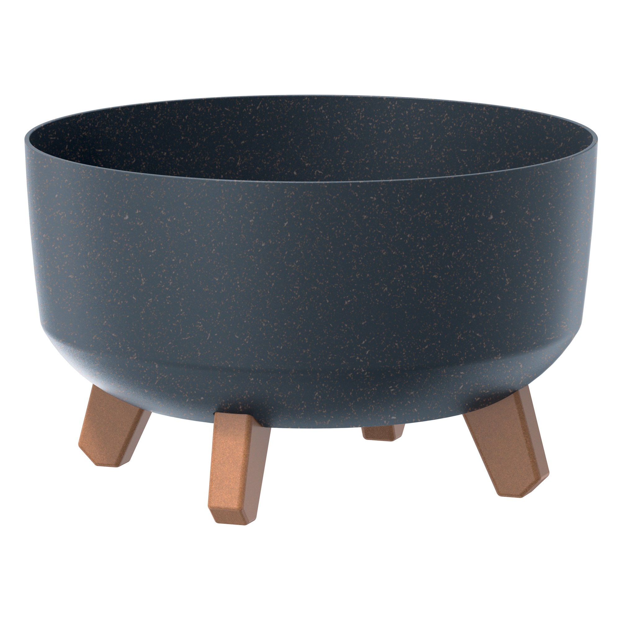 Pflanzkübel rund Gracia Low Eco 30 cm Antharzit PROSPERPLAST