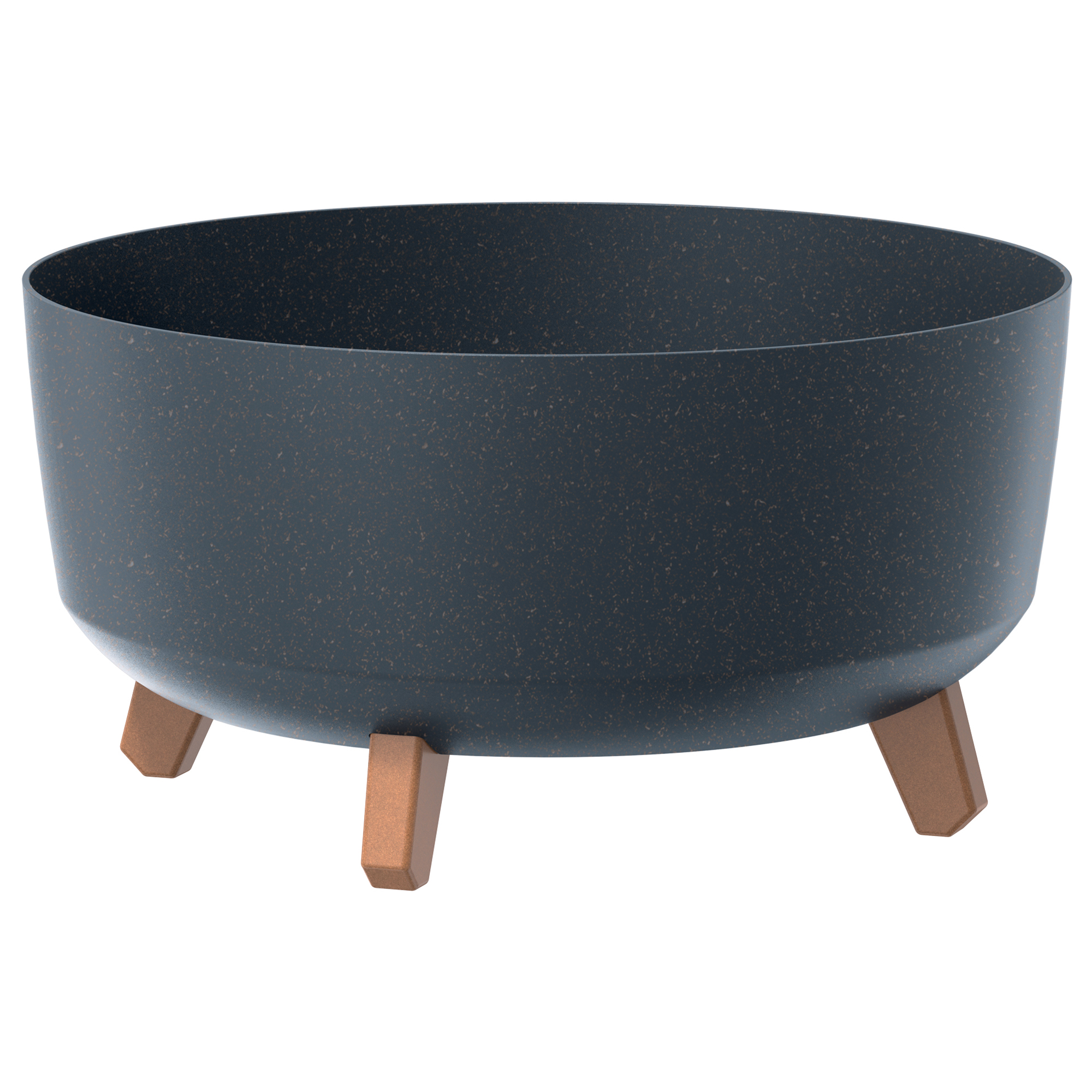 Pflanzkübel rund Gracia Low Eco 40 cm Anthrazit PROSPERPLAST