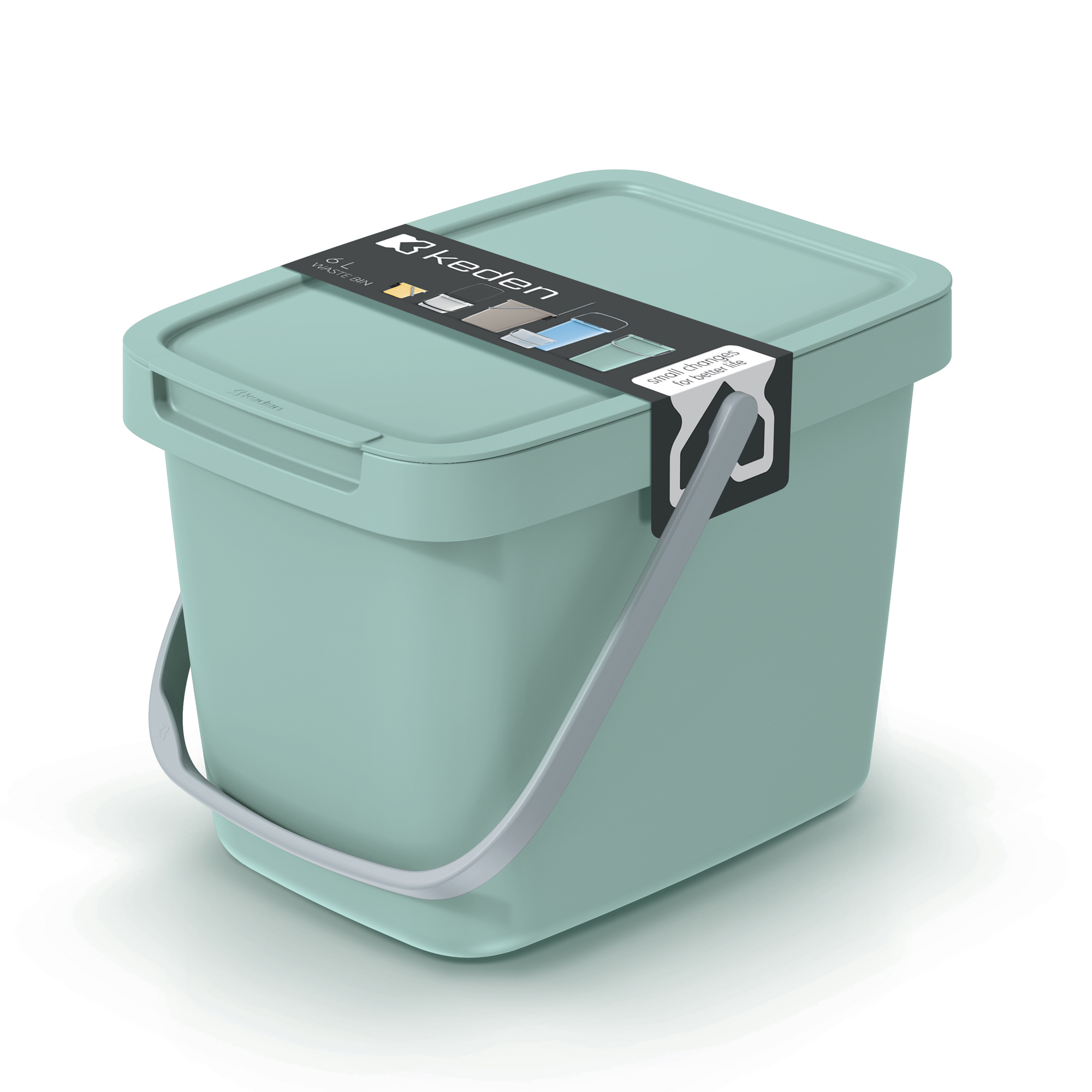 Sopkorg Systema Q Collect 6 l ljusgrön KEDEN