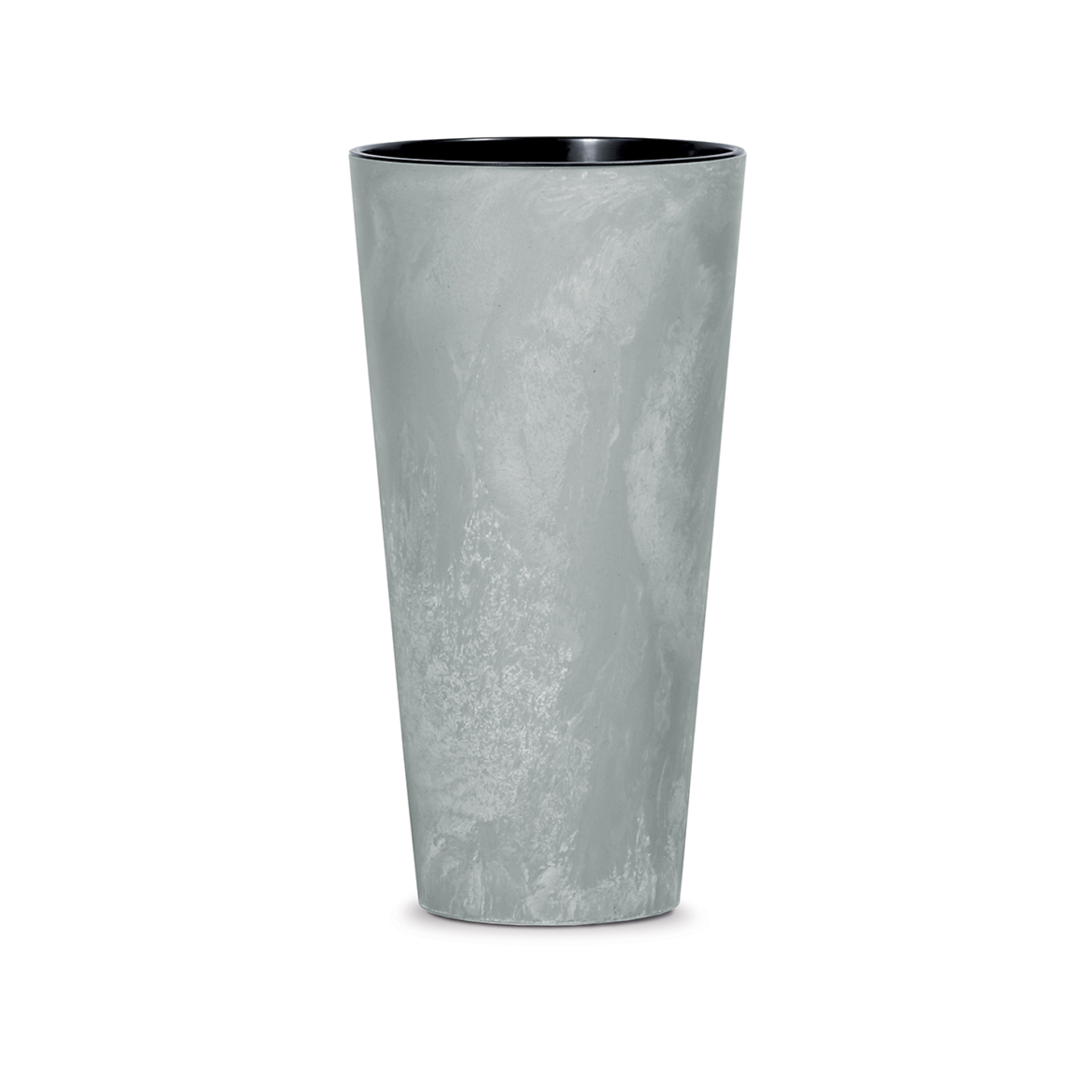 Pflanzkübel Tubus Slim Beton Effect 29 cm Grau PROSPERPLAST