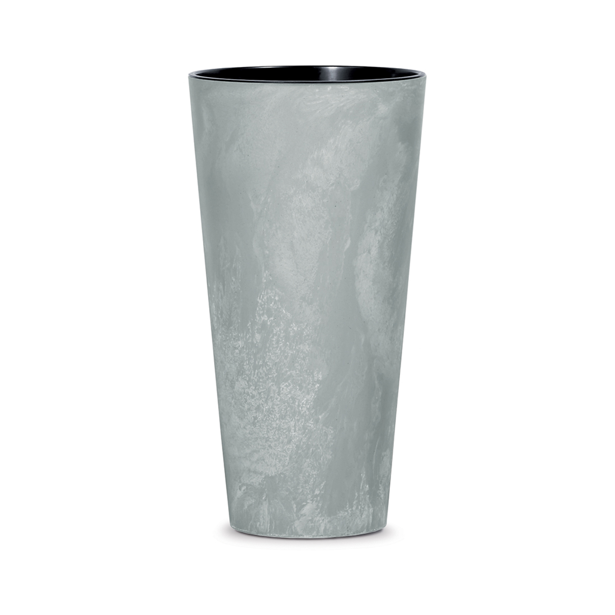Pflanzkübel Tubus Slim Beton Effect 38 cm Grau PROSPERPLAST