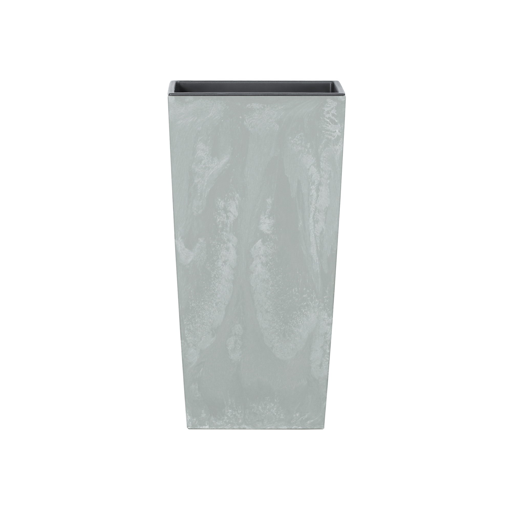 Pflanzkübel mit Einsatz Urbi Square Beton Effect 17 x 17 x 32,5 cm Grau PROSPERPLAST