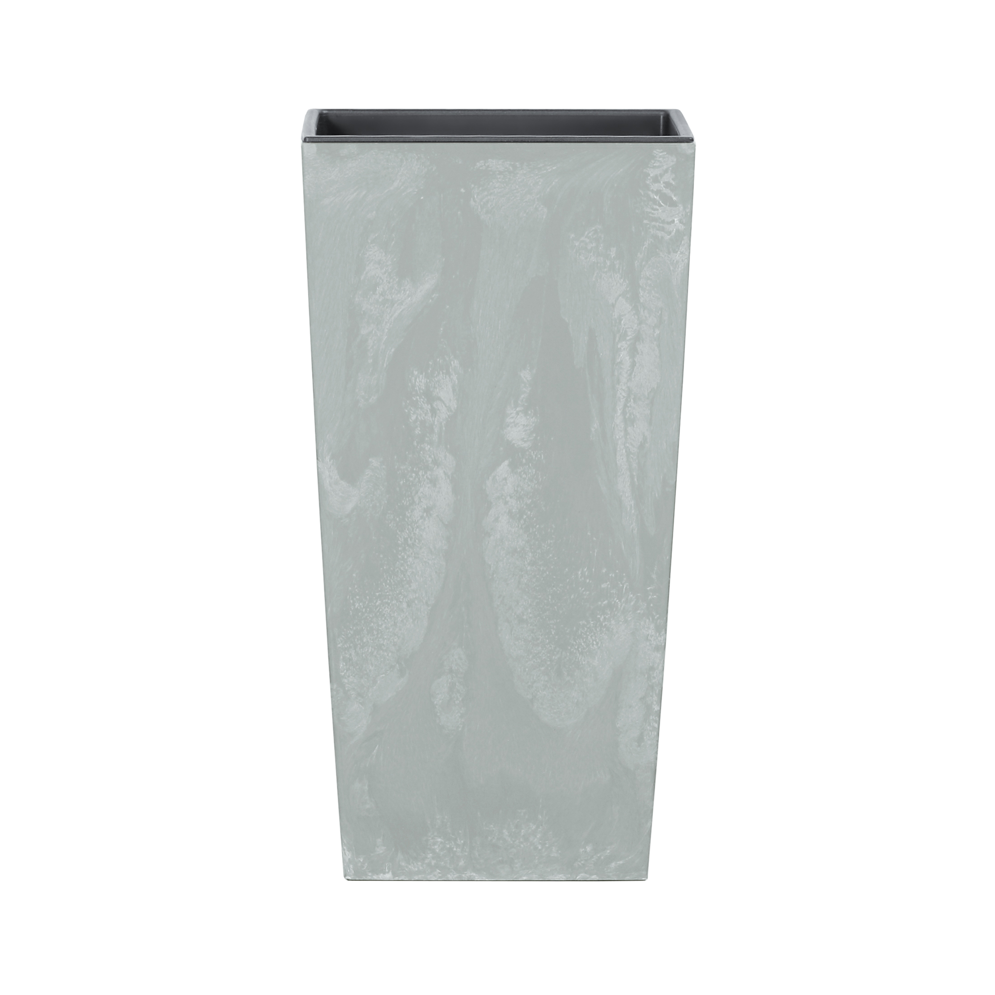 Pflanzkübel mit Einsatz Urbi Square Beton Effect 24 x 24 x 44,9 cm Grau PROSPERPLAST