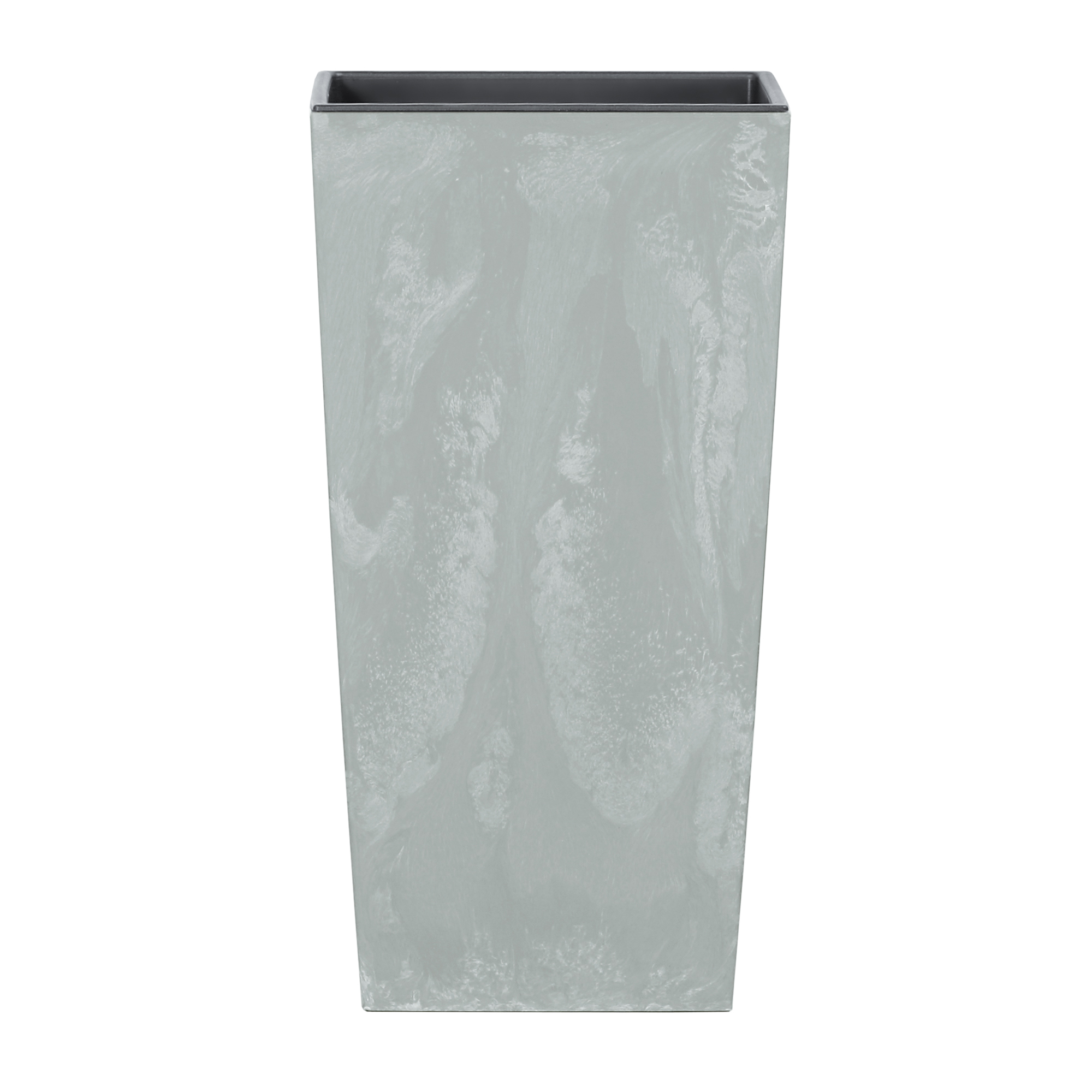 Pflanzkübel mit Einsatz Urbi Square Beton Effect 29,5 x 29,5 x 55 cm Grau PROSPERPLAST