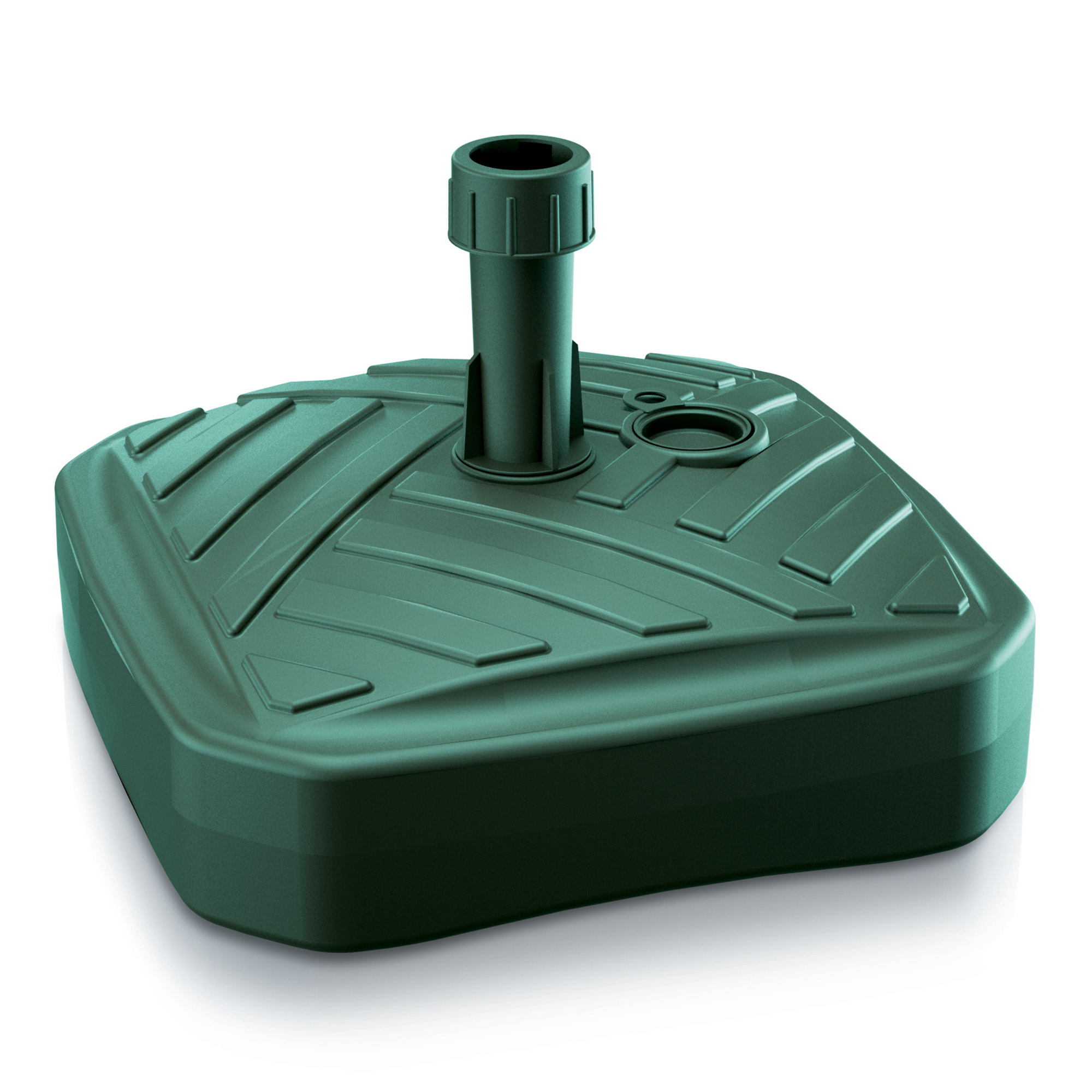 Zelený plastový podstavec na slunečník 39 x 39 cm PROSPERPLAST