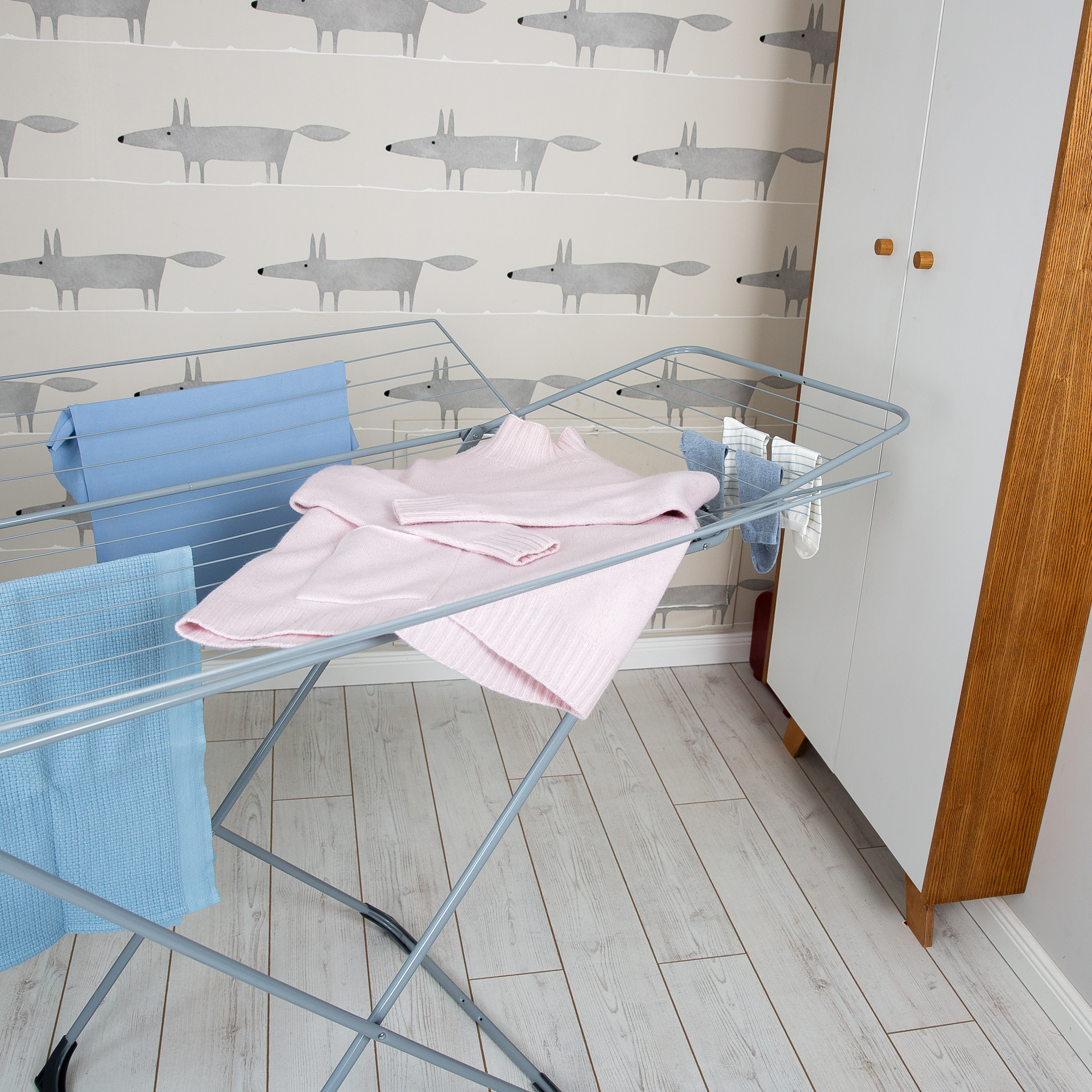 Šedý sušiak na bielizeň H300 183 x 99 x 96 cm VELKEA