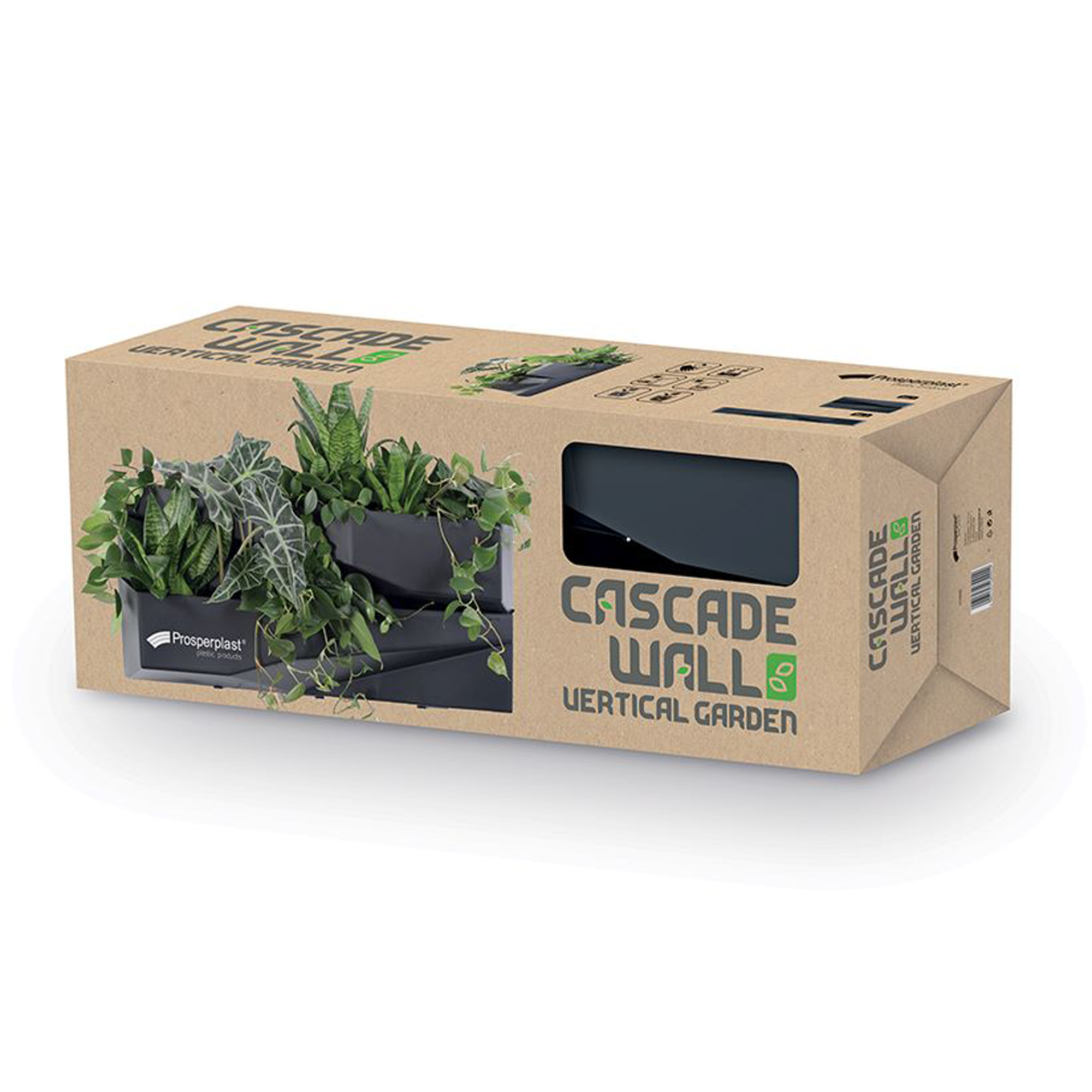 Pflanzentreppe mit Etage Cascade Garden Wall 78 x 19 x 35 cm PROSPERPLAST