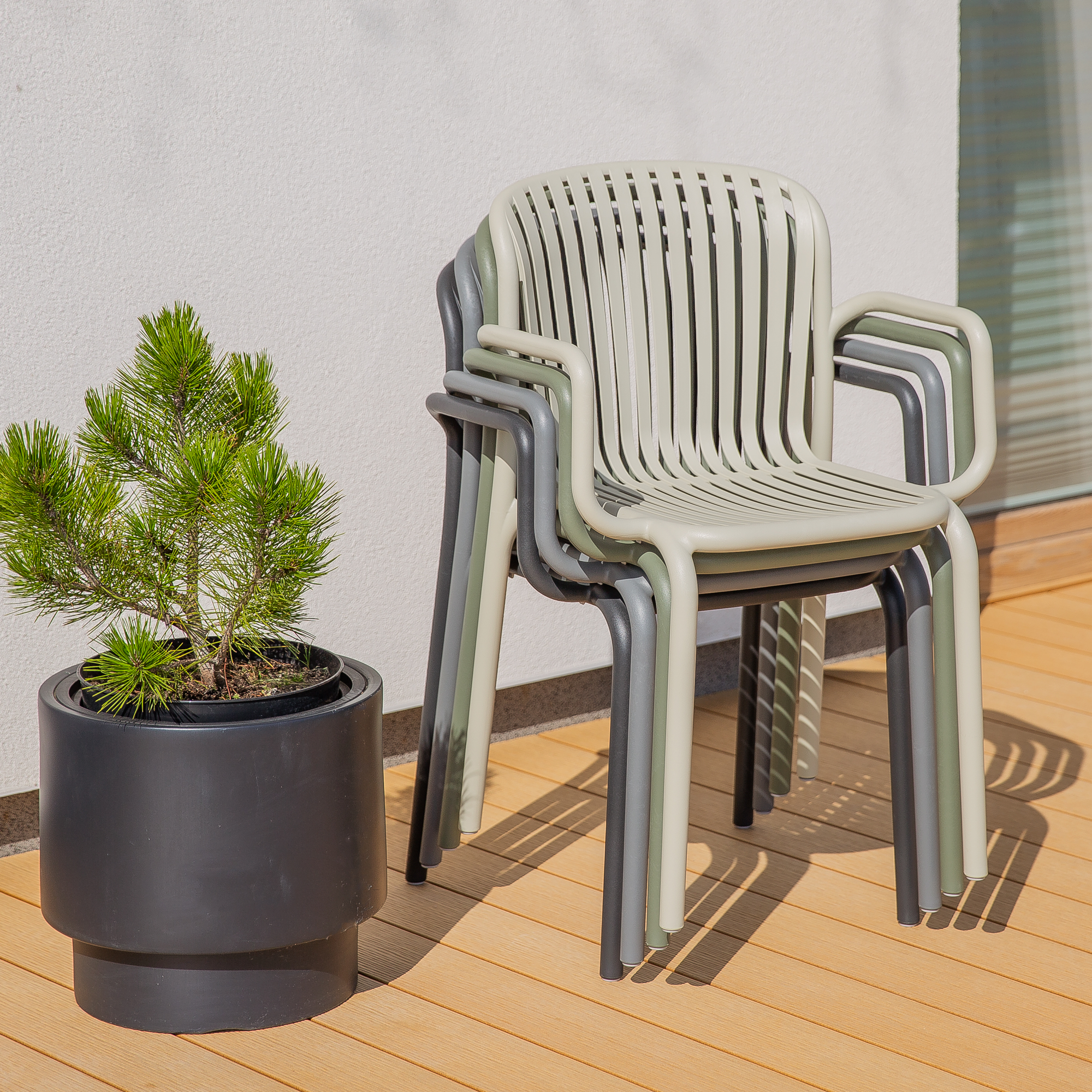 Gartenstuhl mit Armlehnen Brene Senza FERNE