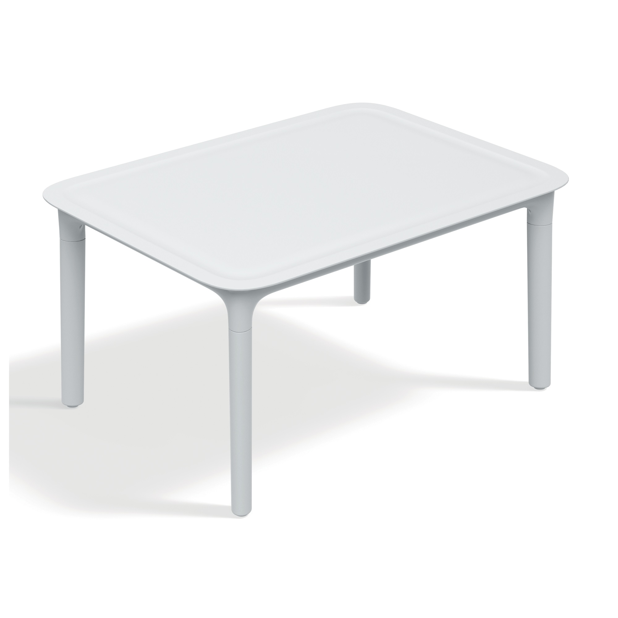 Table basse de jardin Rimo White 77,5 x 57,5 cm FERNE