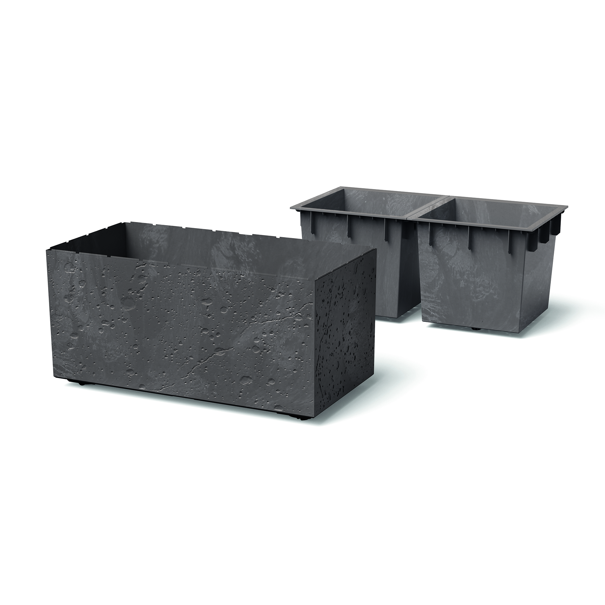 Kruka Sierra Case Beton Effect marengo PROSPERPLAST  