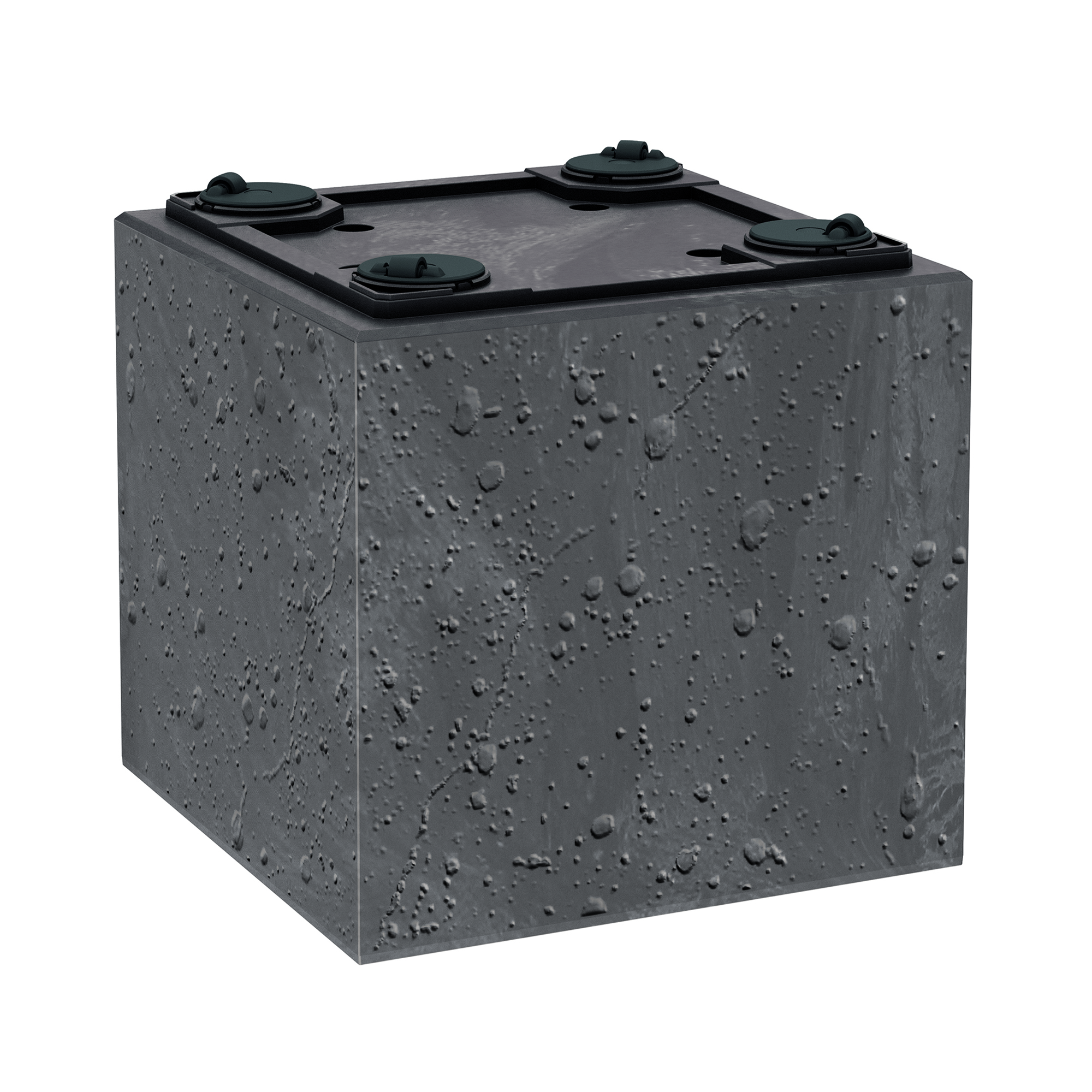 Kruka Sierra Square Beton Effect marengo PROSPERPLAST  