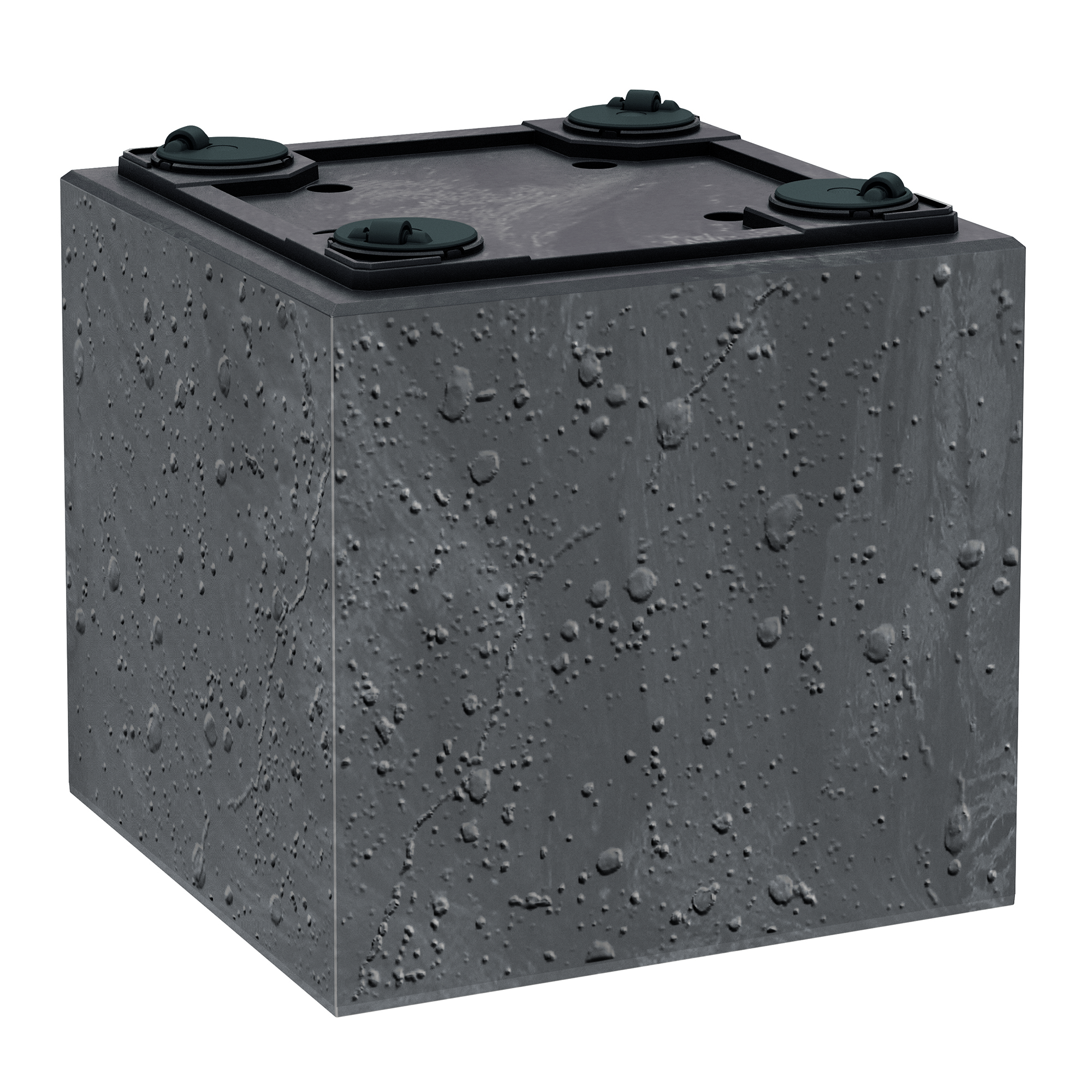 Kruka Sierra Square Beton Effect marengo PROSPERPLAST  