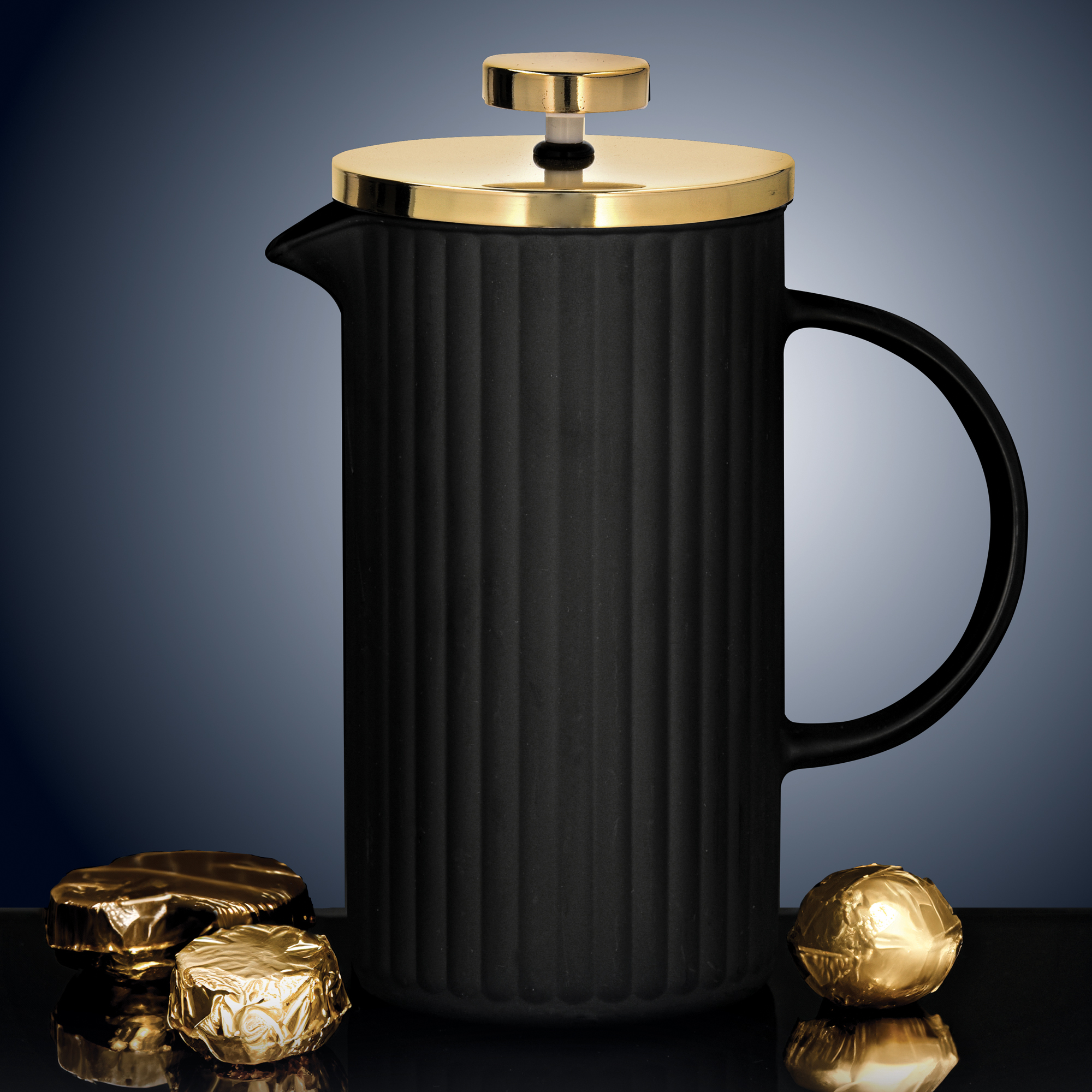 Zaparzacz do kawy i herbaty 600 ml Curly Gold