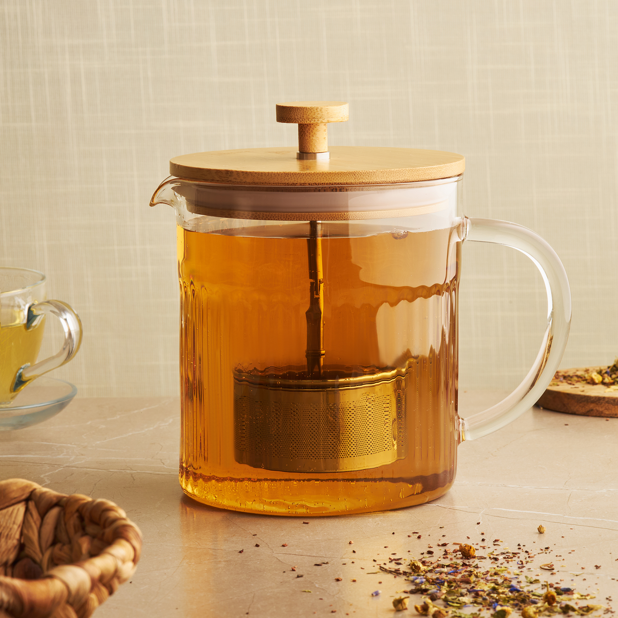 Džbánek na zapařování čaje Natural 1,2 l AMBITION 