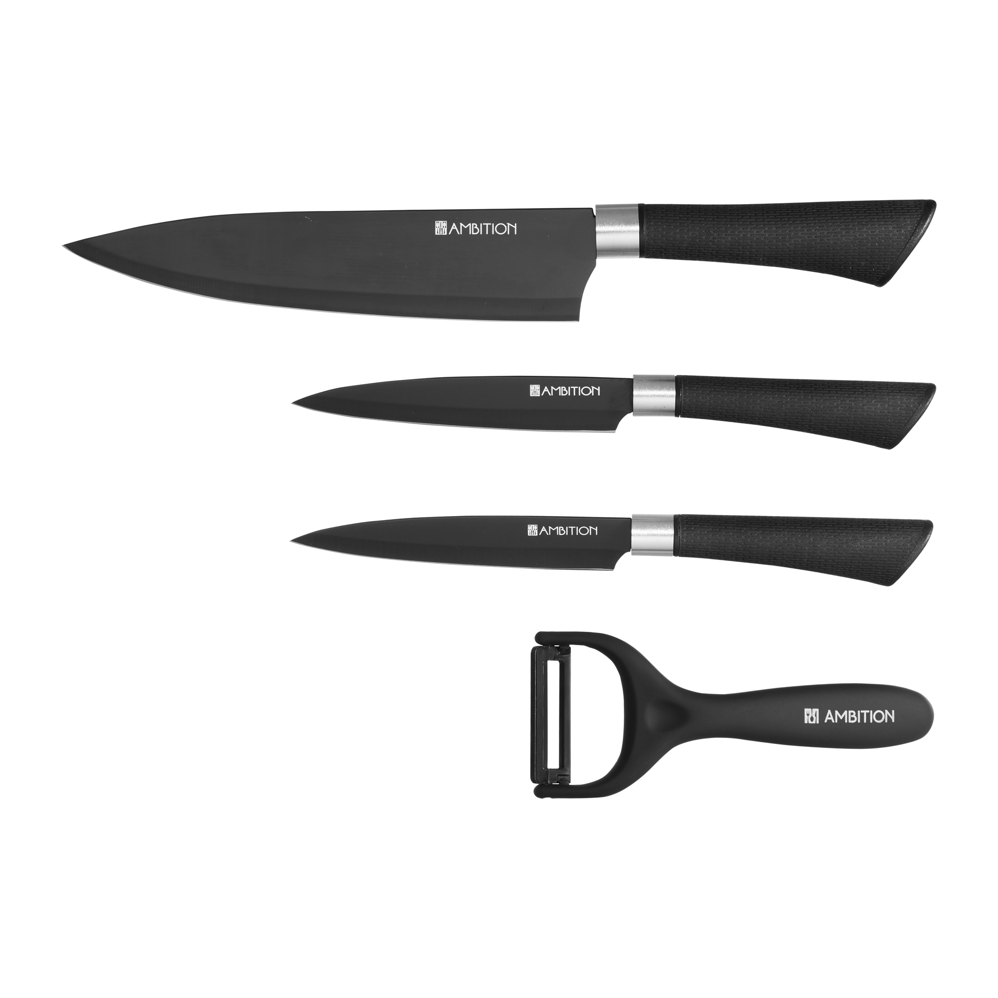 Set di coltelli da cucina Carbon 4-pezzi AMBITION