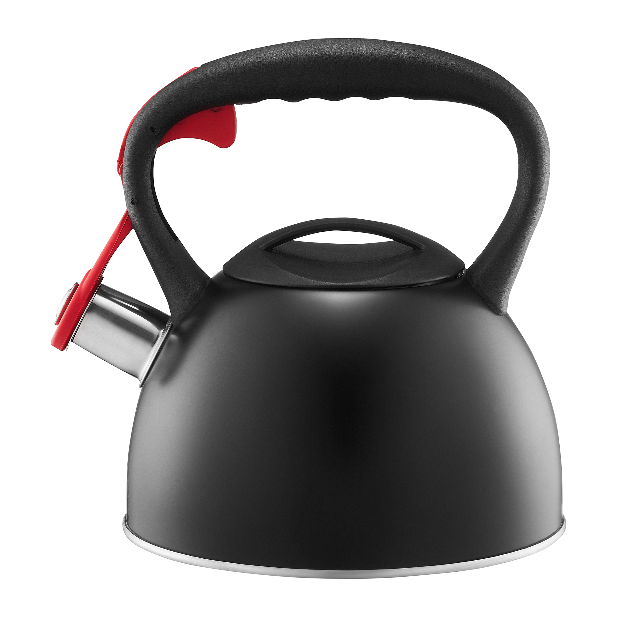 Čierny nerezový čajník s píšťalkou Ready Black 2 l / 2,5 l AMBITION