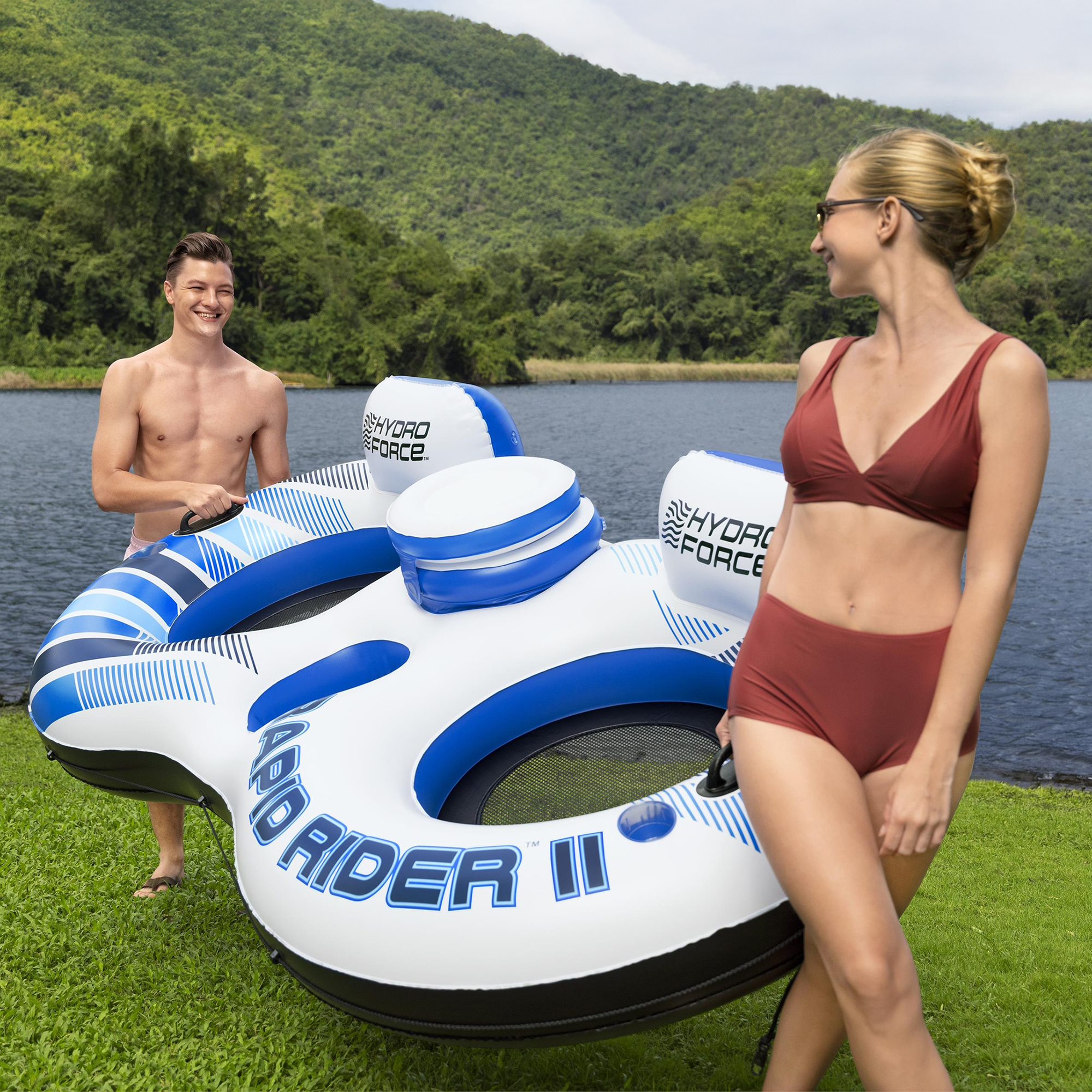 Nafukovací kruh / kreslo pre 2 osoby Rider II 251 x 132 cm BESTWAY