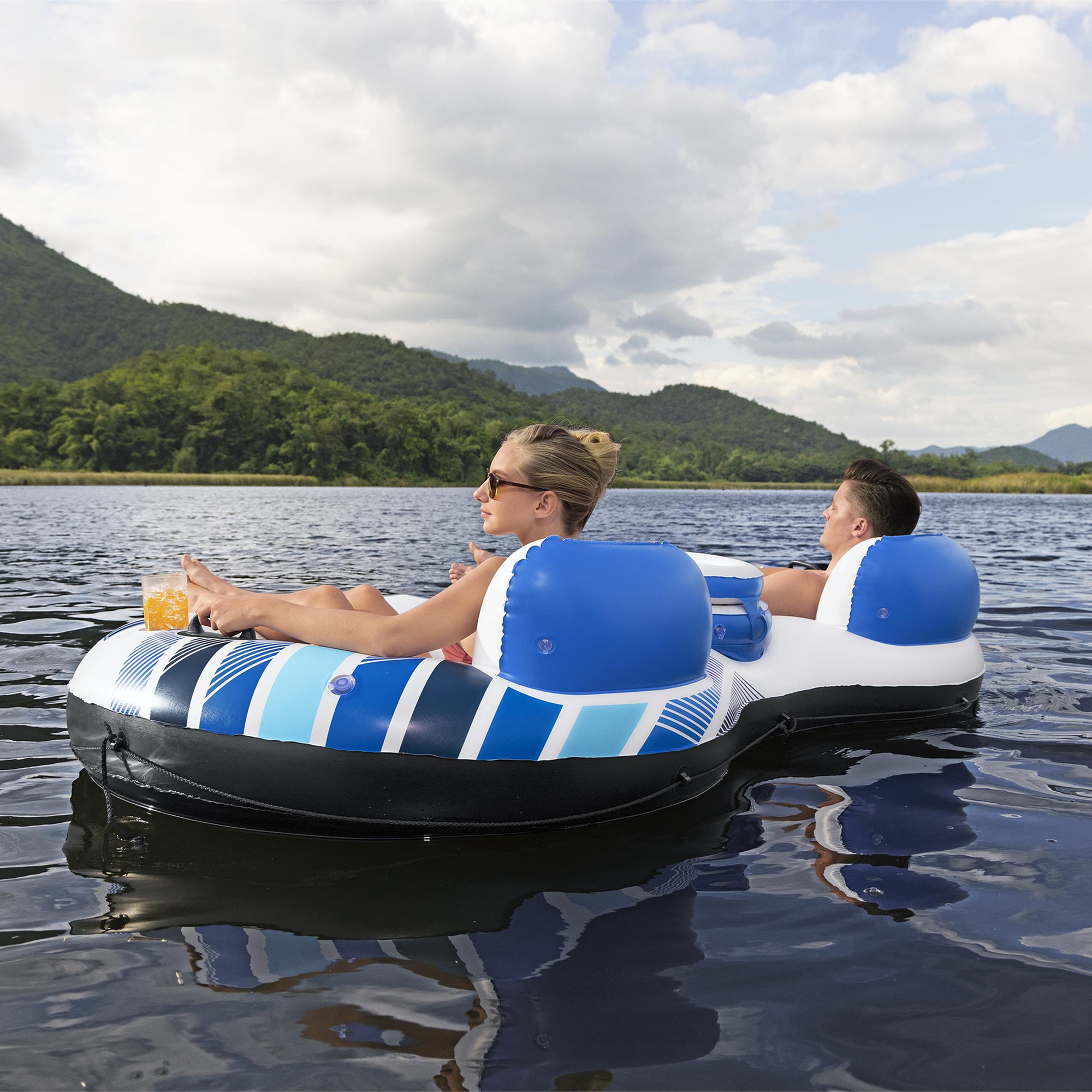 Nafukovací kruh / kreslo pre 2 osoby Rider II 251 x 132 cm BESTWAY