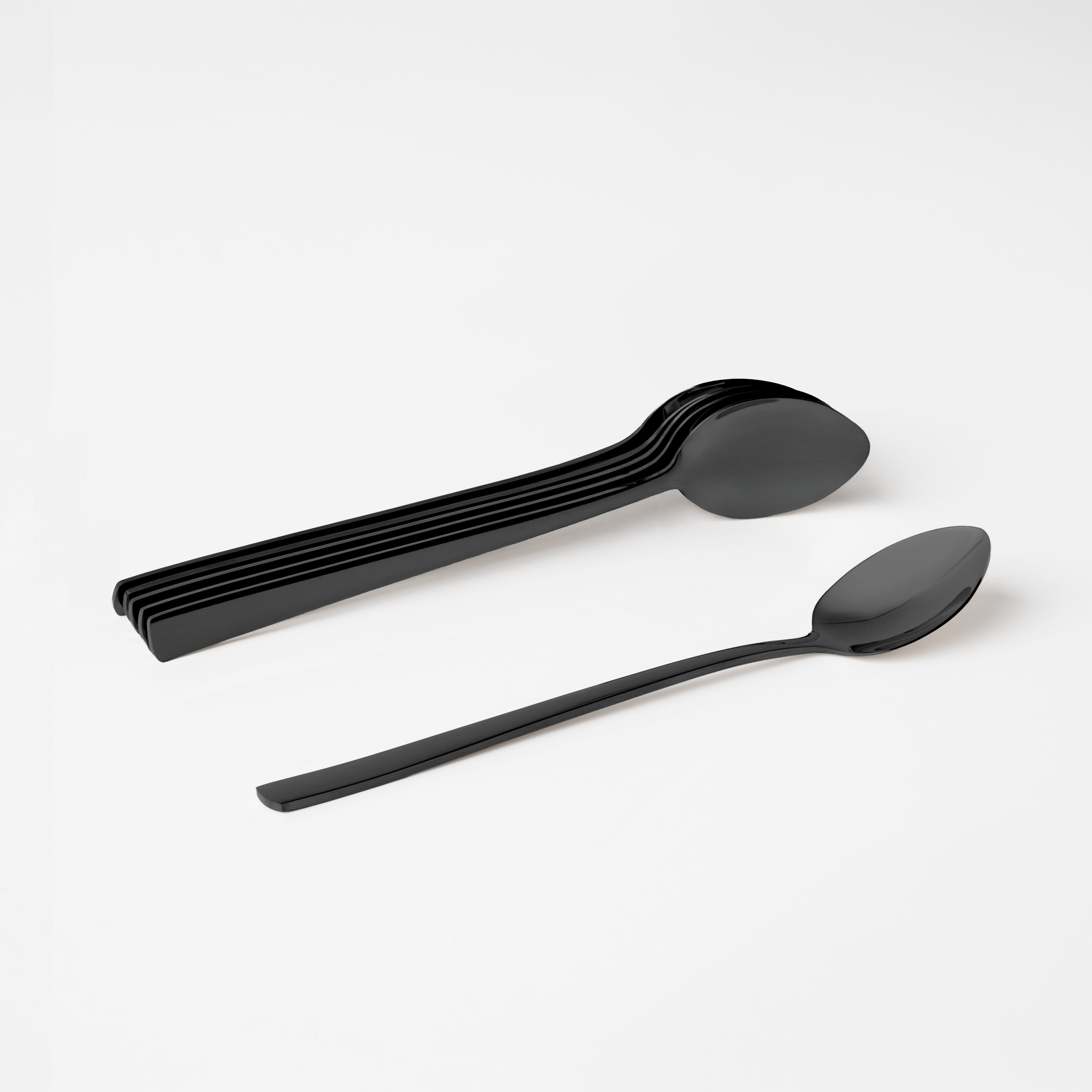 Sada 6 lžiček na Caffe Latte Prato Black 18,5 cm AMBITION
