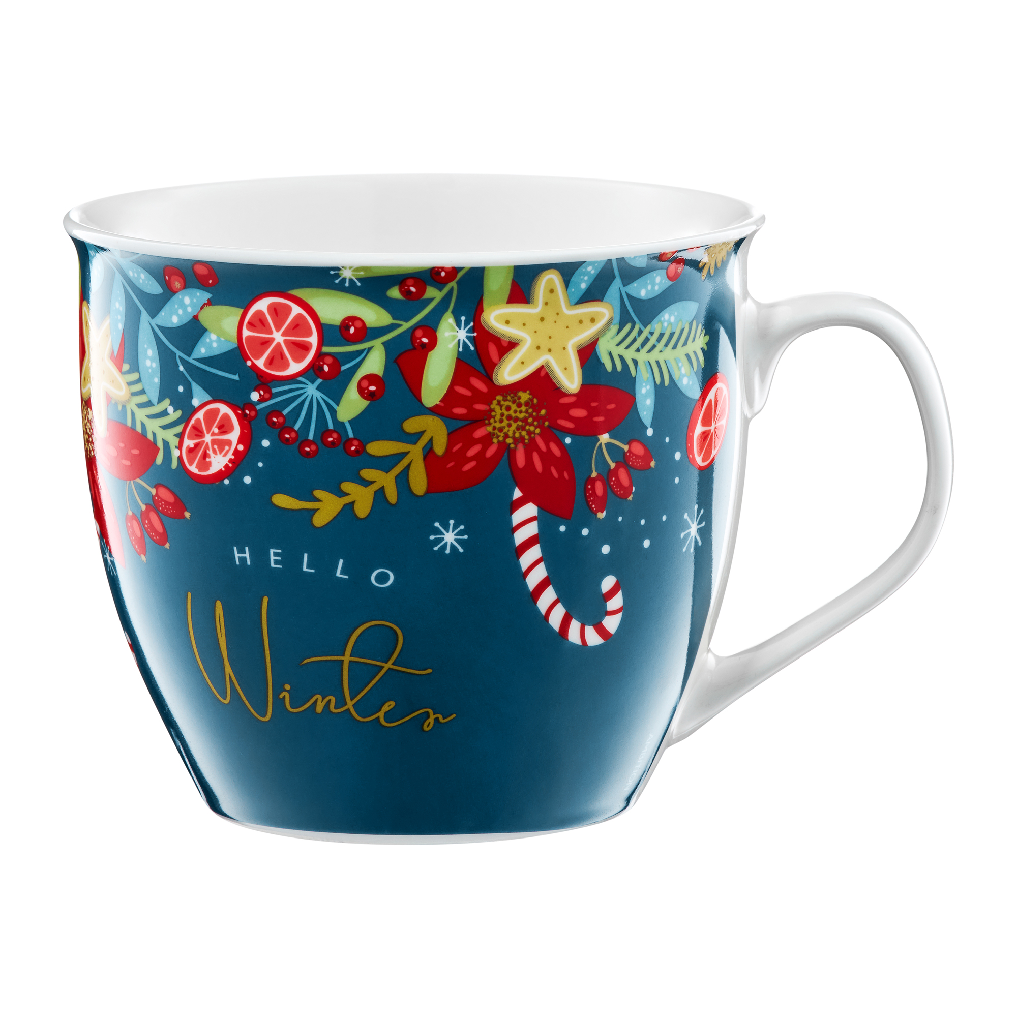 Zelený porcelánový hrnek Holly 550 ml AMBITION