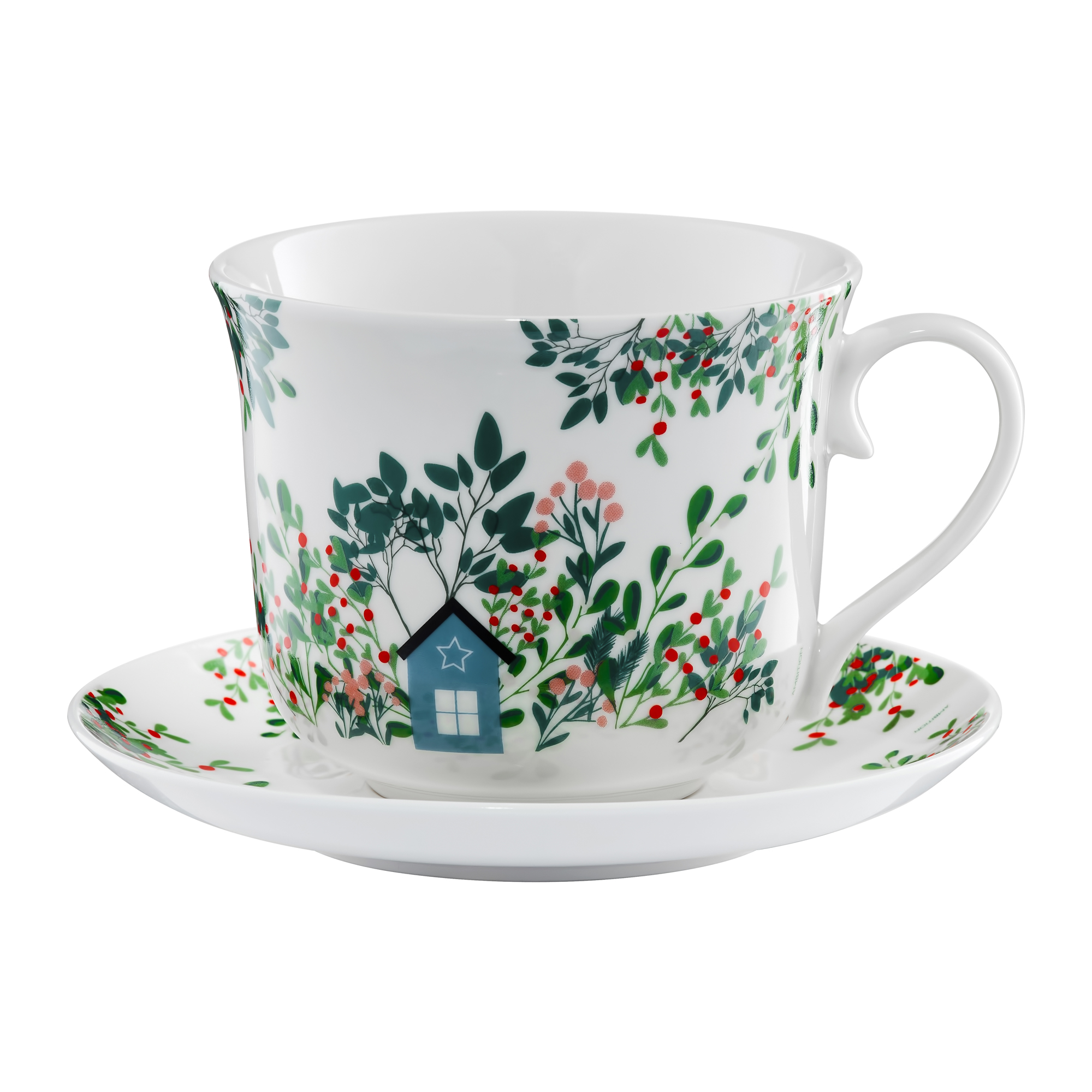 Tasse mit Untertasse  450 ml Greenery  AMBITION