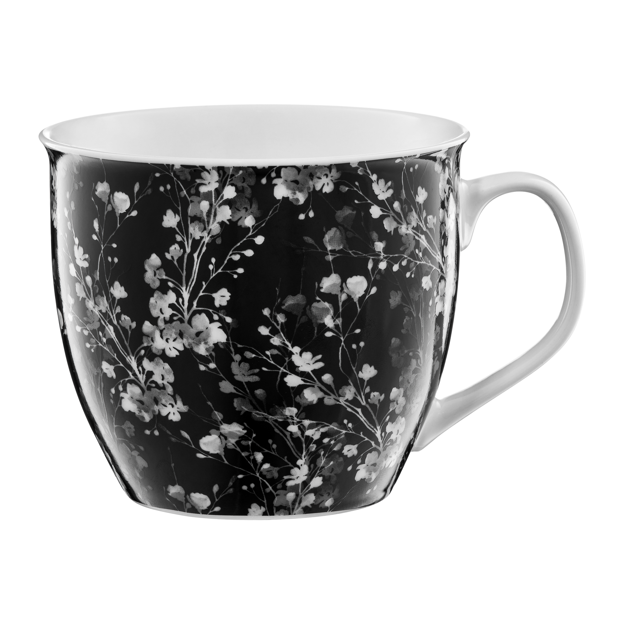 Porcelánový hrnek Black Nature černý 550 ml AMBITION